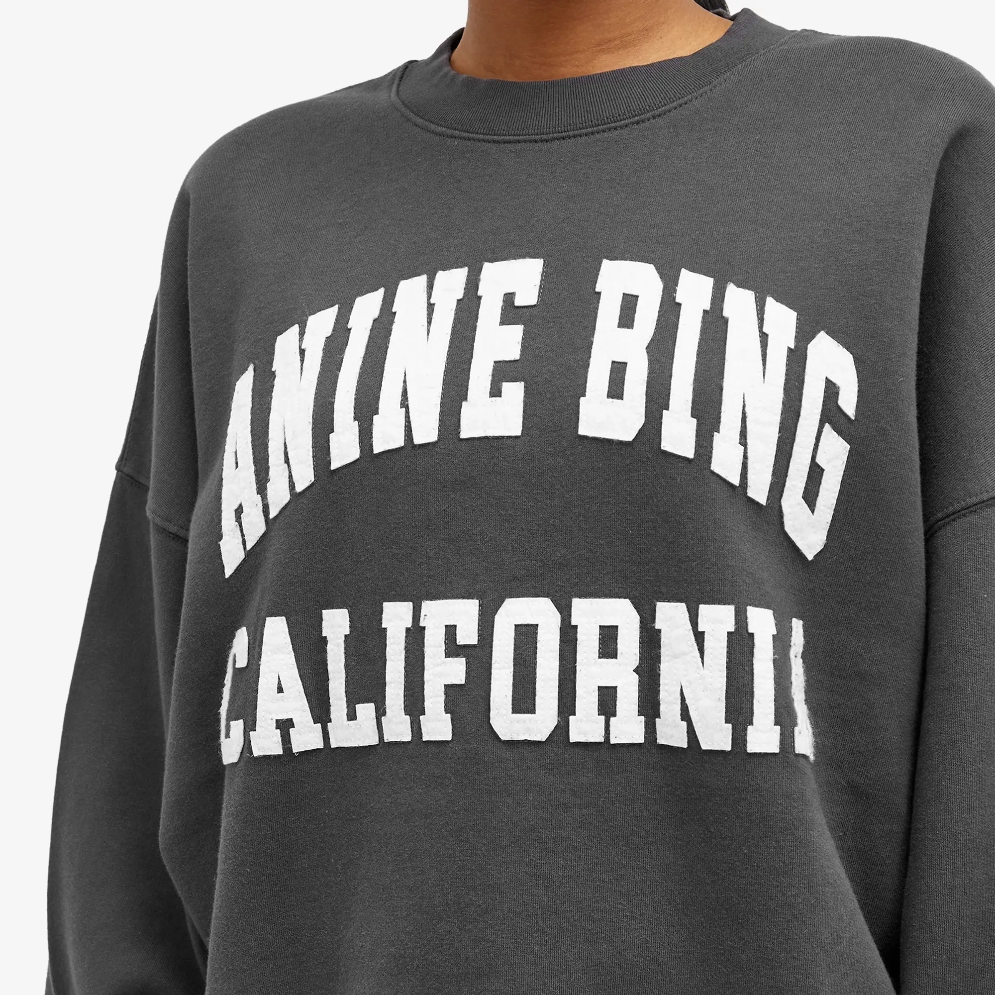Anine Bing Women's Miles Sweatshirt Vintage Black