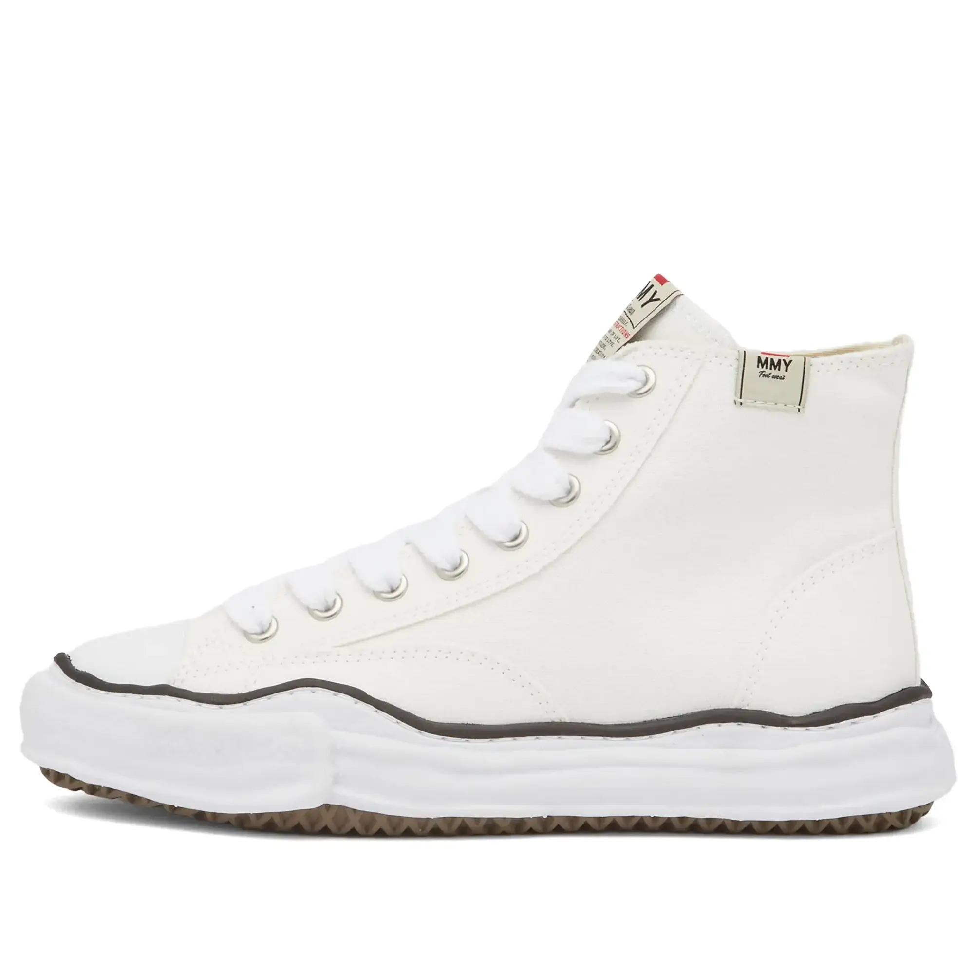Maison MIHARA YASUHIRO Men's Original Sole Canvas Hi Sneaker White