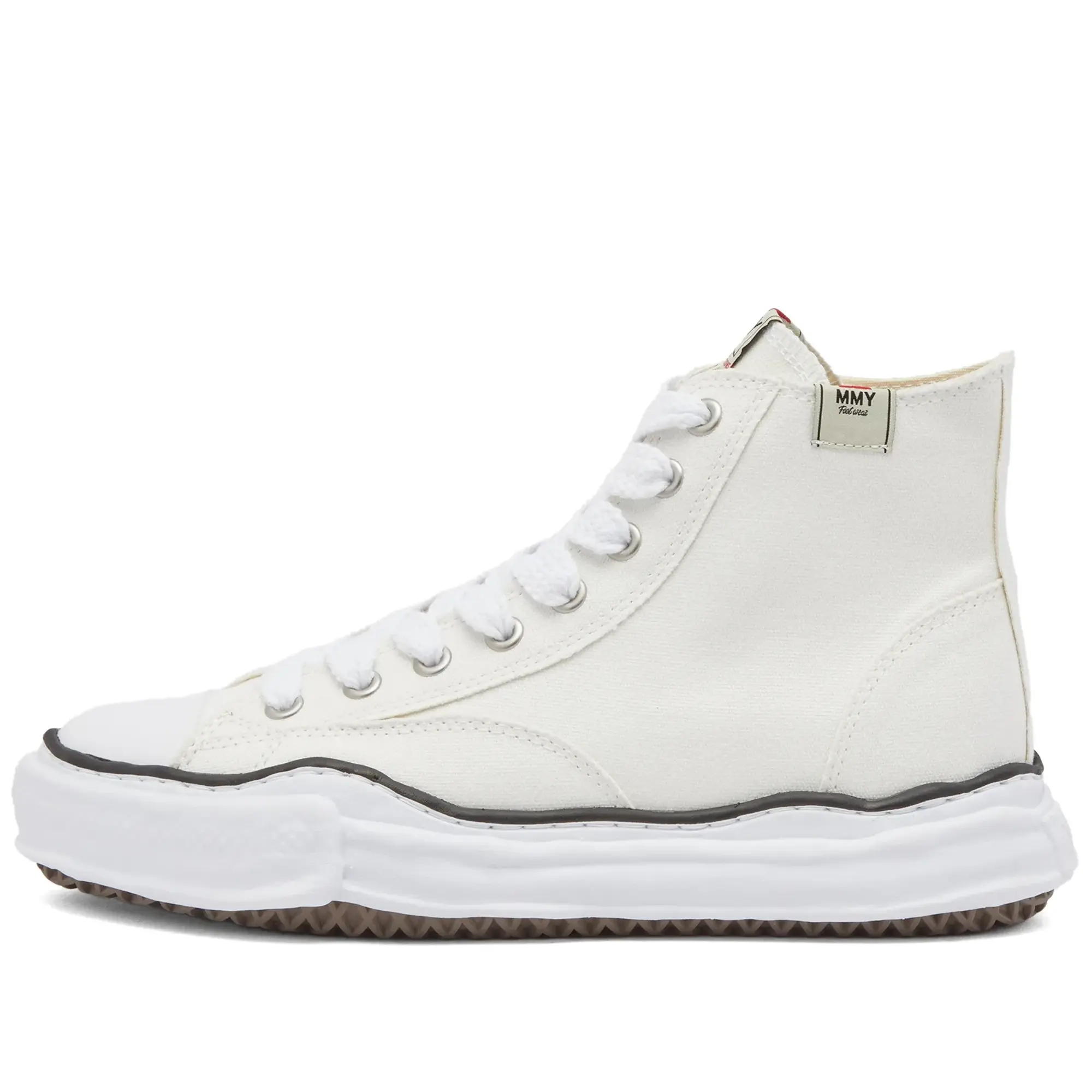Maison MIHARA YASUHIRO Men's Original Sole Canvas Hi Sneaker White