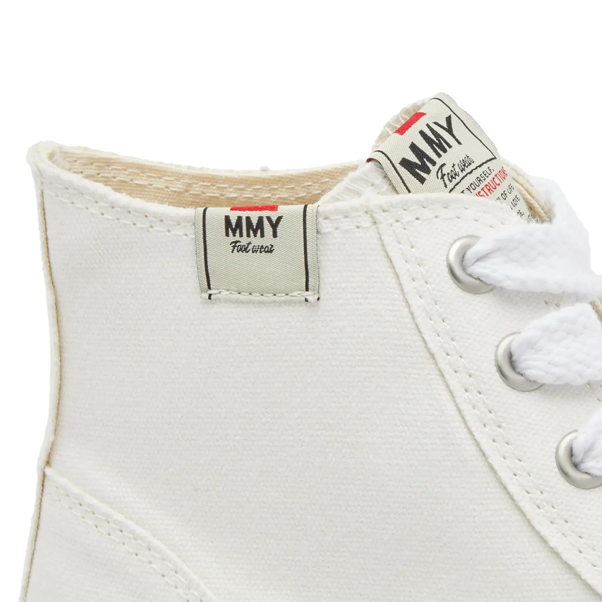 Maison MIHARA YASUHIRO Men's Original Sole Canvas Hi Sneaker White