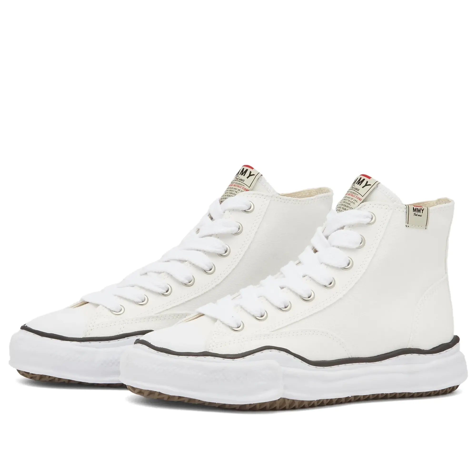 Maison MIHARA YASUHIRO Men's Original Sole Canvas Hi Sneaker White