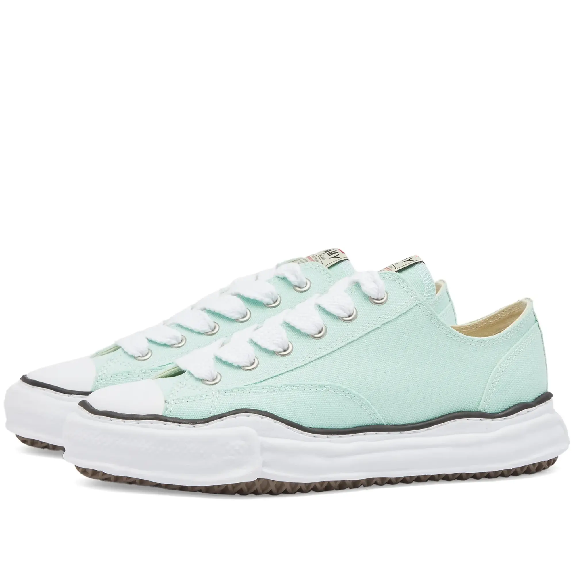 Maison Mihara Yasuhiro Peterson Og Sole Low Canvas Sneaker - Black