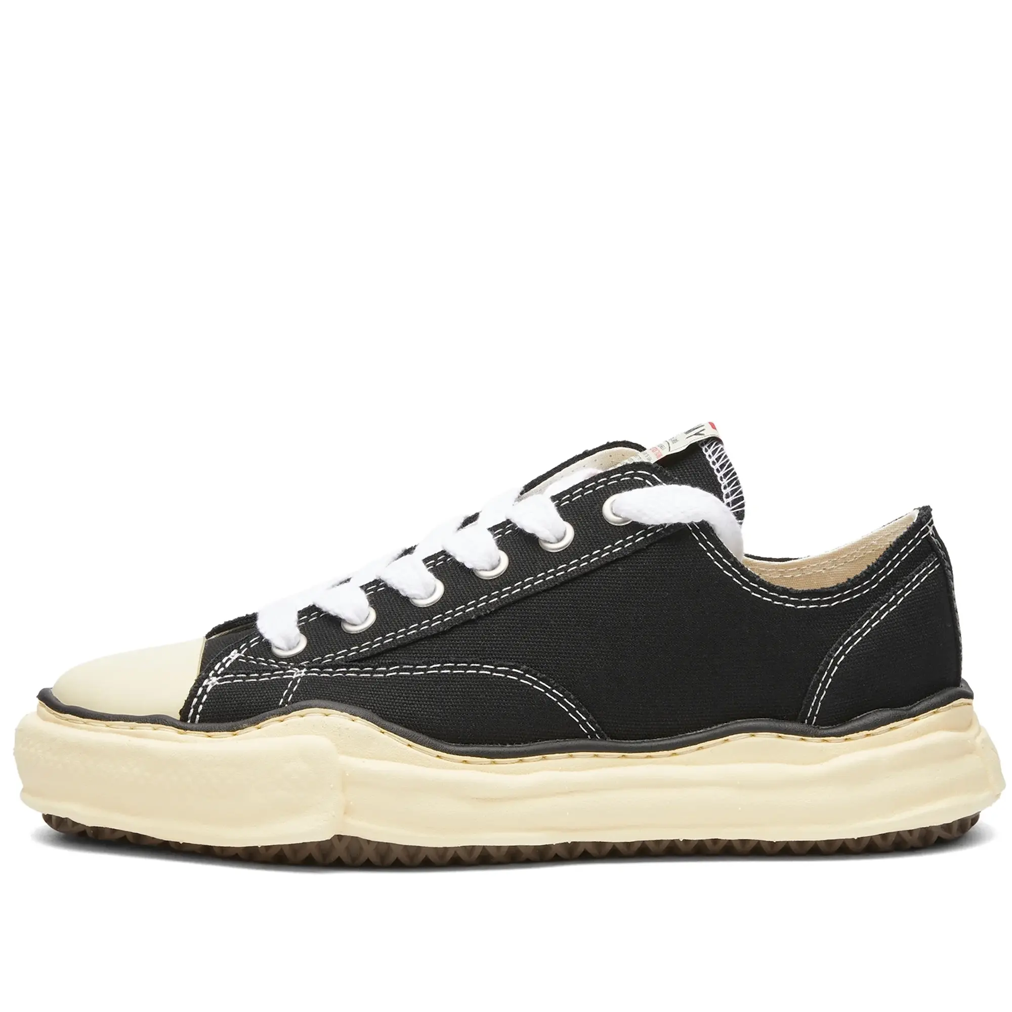 Maison MIHARA YASUHIRO Men's Peterson Original Sole Canvas Low Sneaker Black