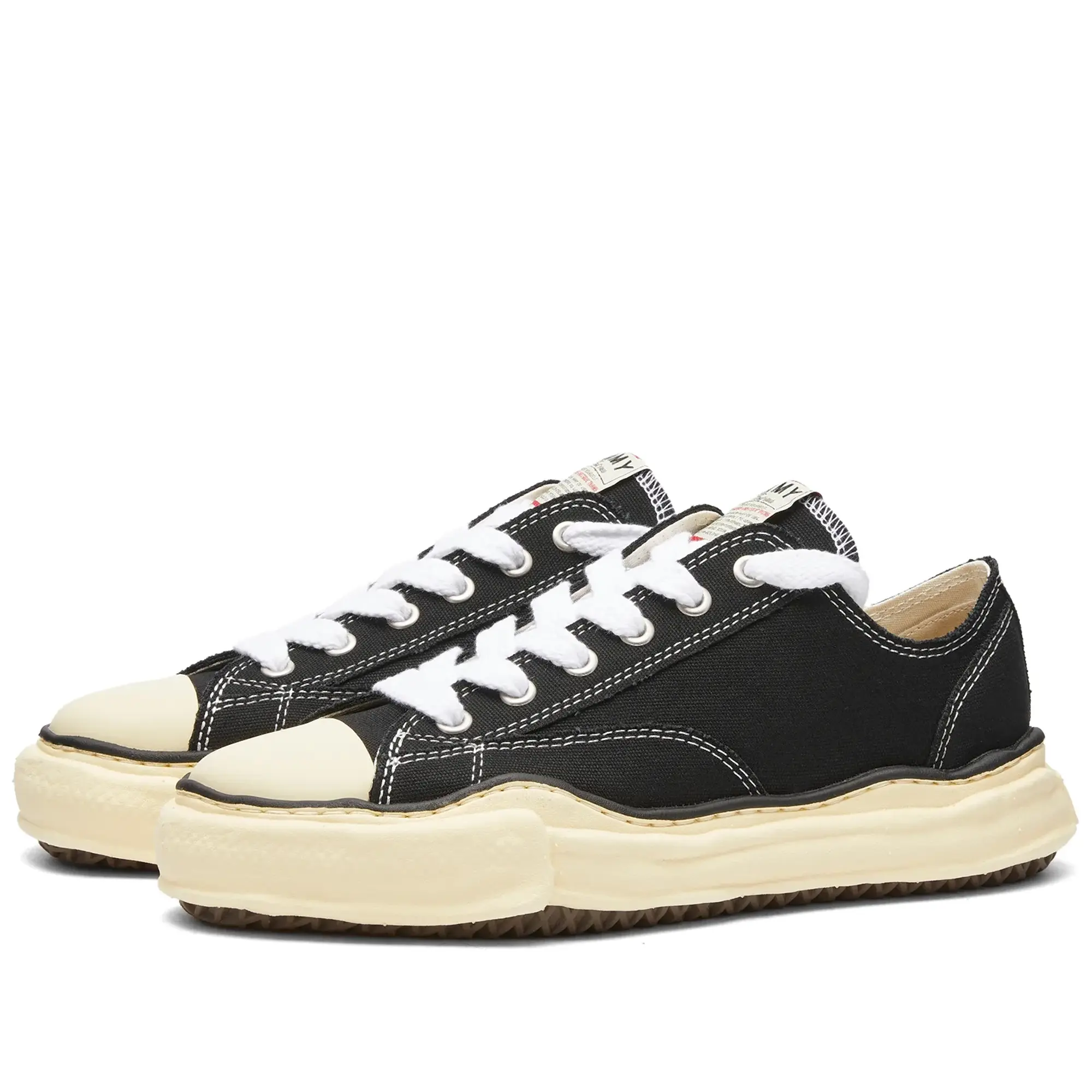 Maison MIHARA YASUHIRO Men's Peterson Original Sole Canvas Low Sneaker Black