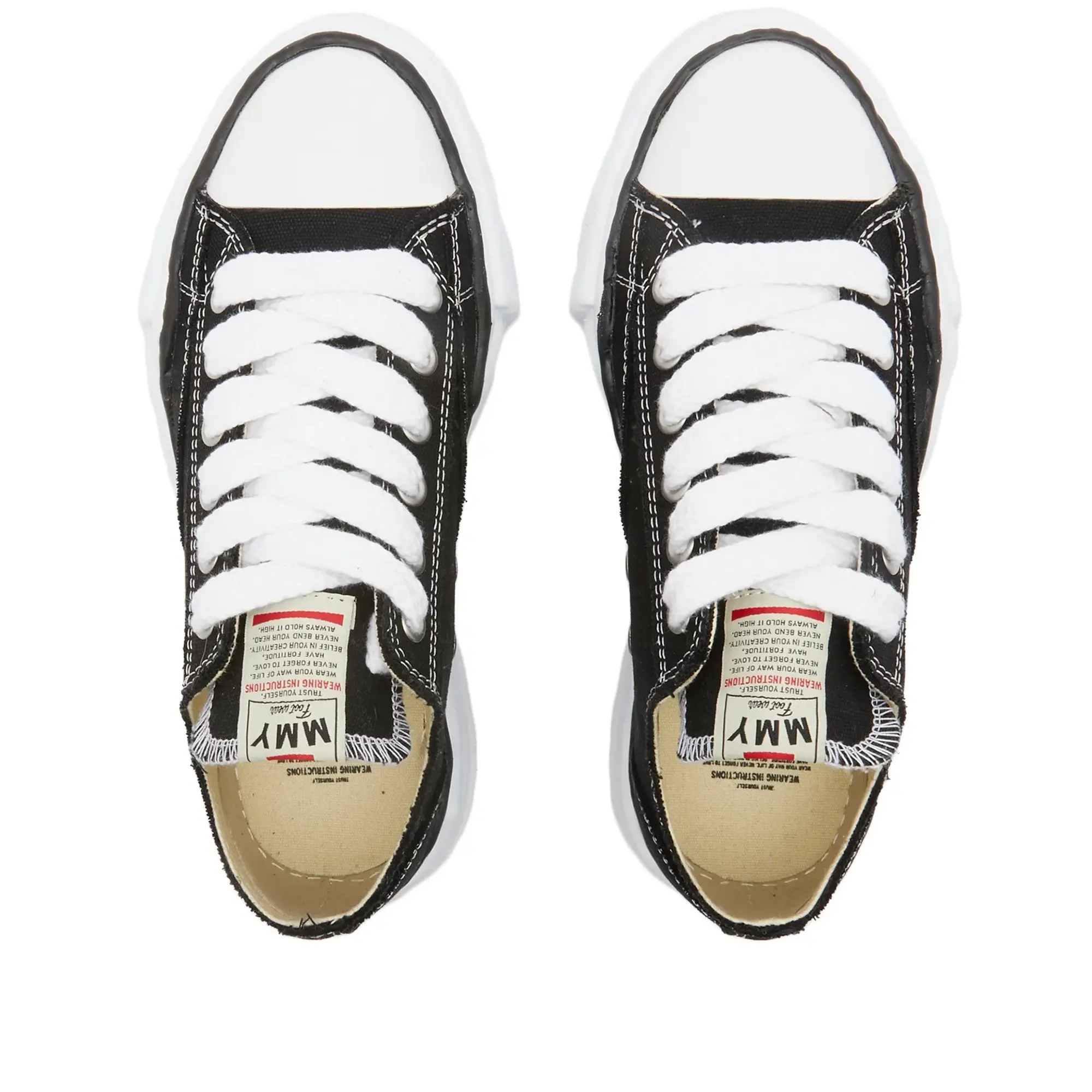 Maison MIHARA YASUHIRO Men's Peterson Original Sole Canvas Low Sneaker Black