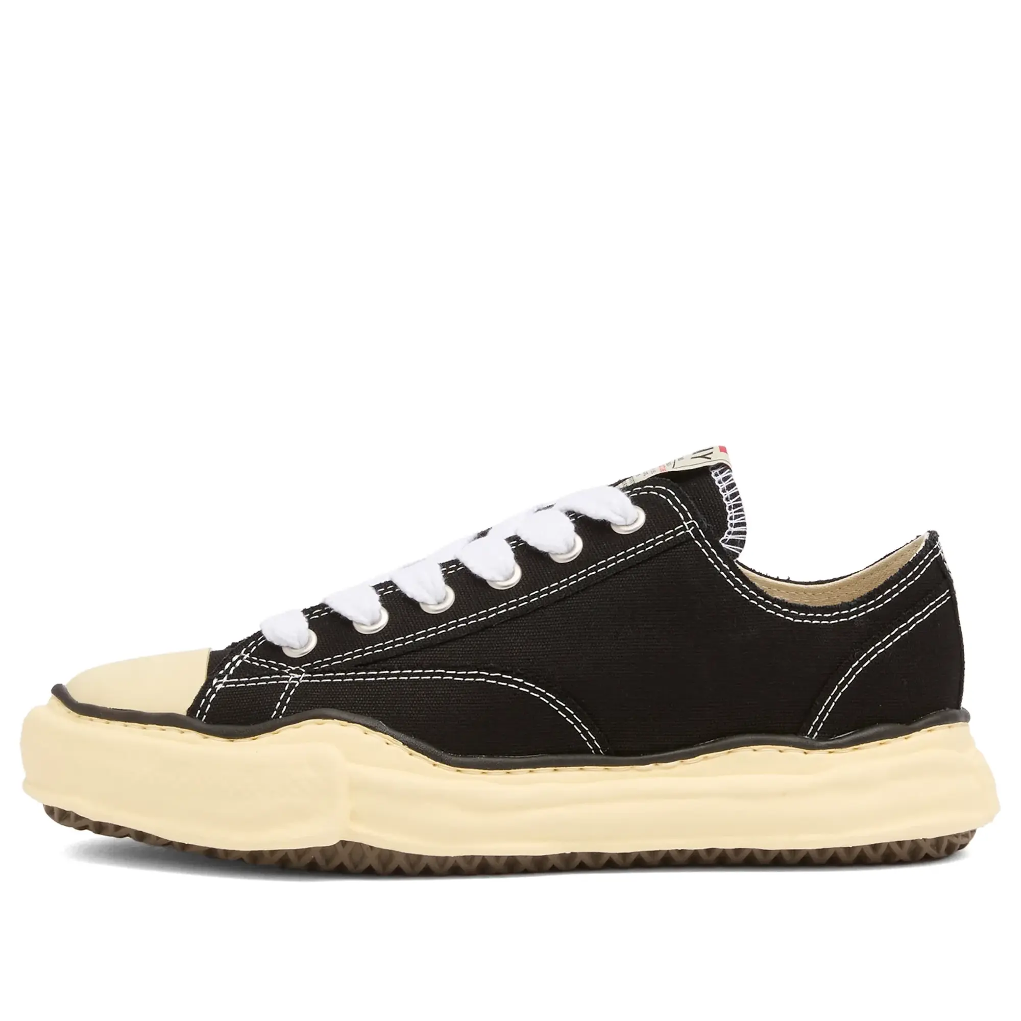 Maison MIHARA YASUHIRO Men's Peterson Original Sole Canvas Low Sneaker Black