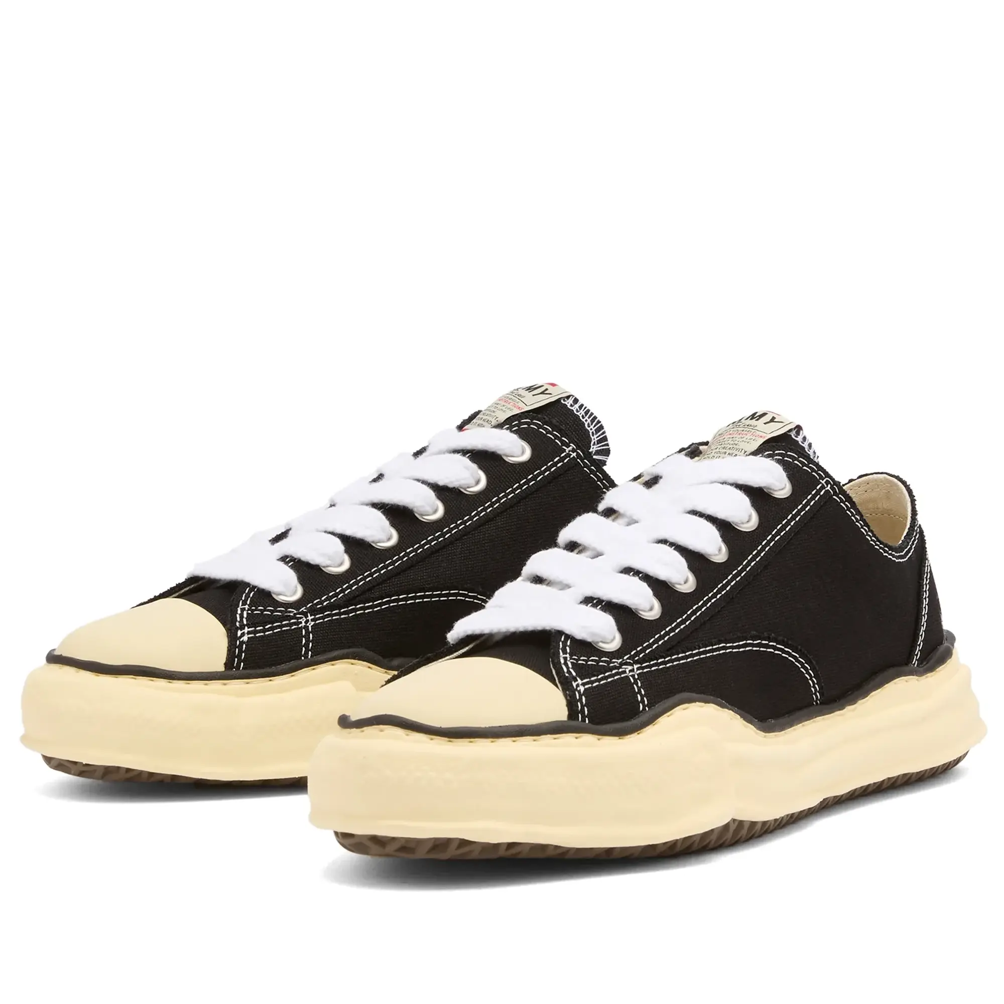Maison MIHARA YASUHIRO Men's Peterson Original Sole Canvas Low Sneaker Black