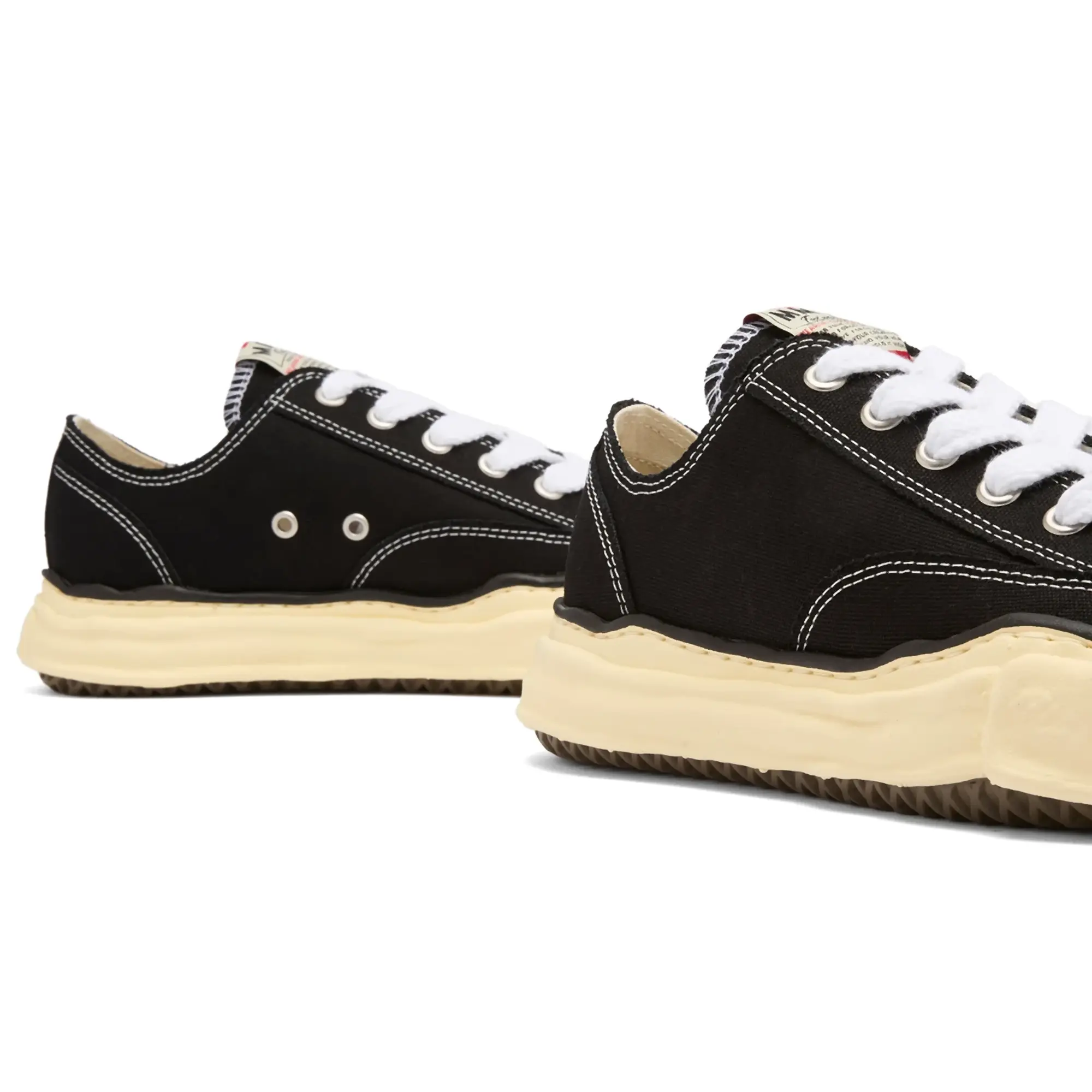 Maison MIHARA YASUHIRO Men's Peterson Original Sole Canvas Low Sneaker Black