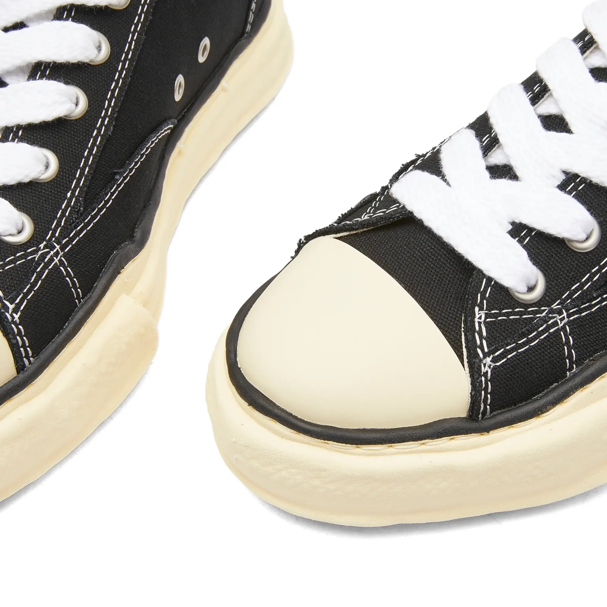 Maison MIHARA YASUHIRO Men's Peterson Original Sole Canvas Low Sneaker Black