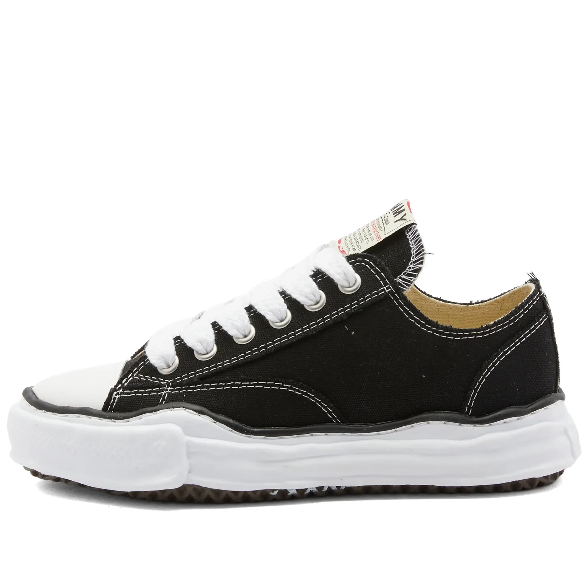 Maison MIHARA YASUHIRO Men's Peterson Original Sole Canvas Low Sneaker Black