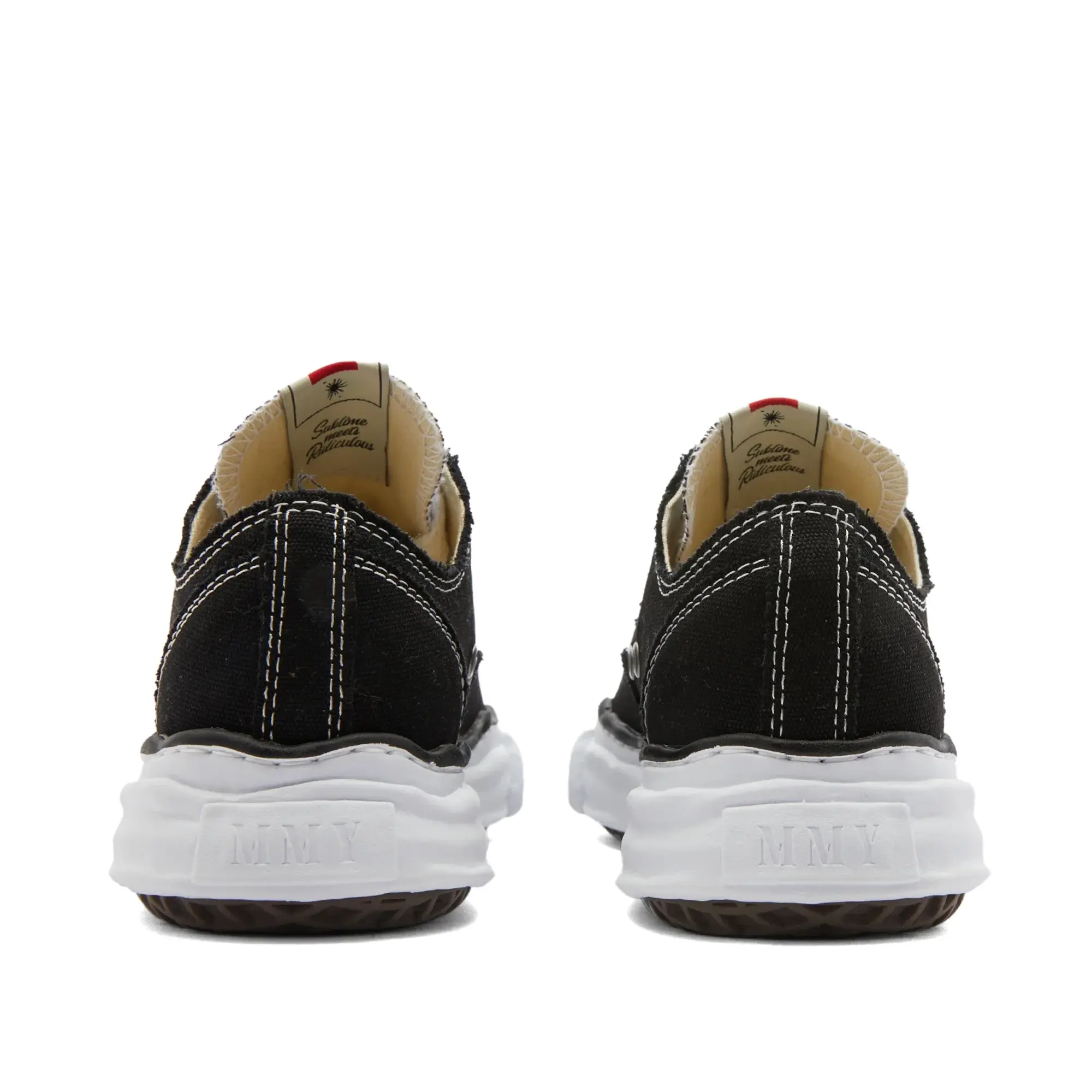 Maison MIHARA YASUHIRO Men's Peterson Original Sole Canvas Low Sneaker Black