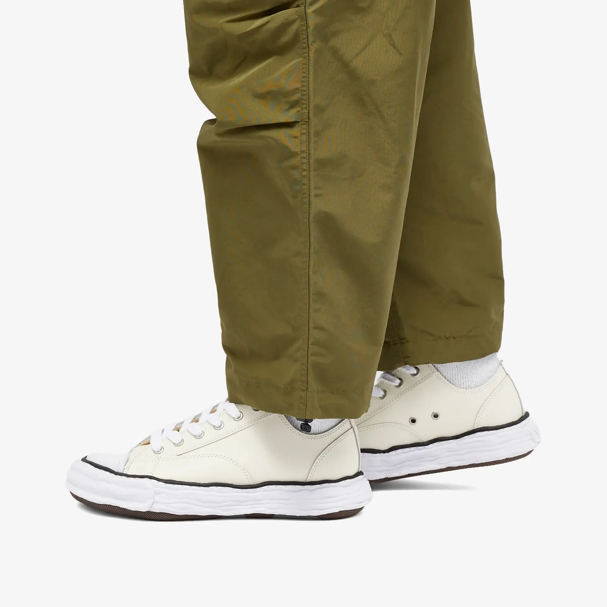 Maison MIHARA YASUHIRO Men's Peterson 23 Low Leather Sneaker White