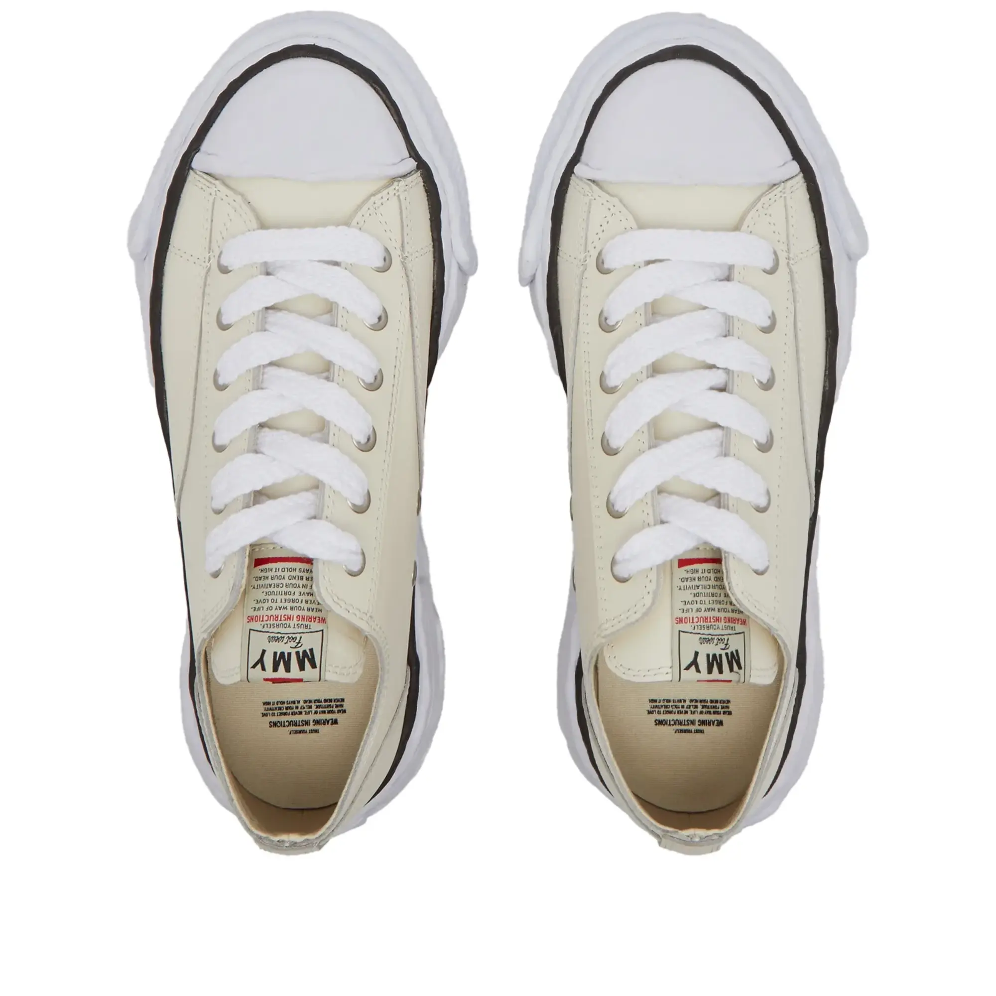 Maison MIHARA YASUHIRO Men's Peterson 23 Low Leather Sneaker White