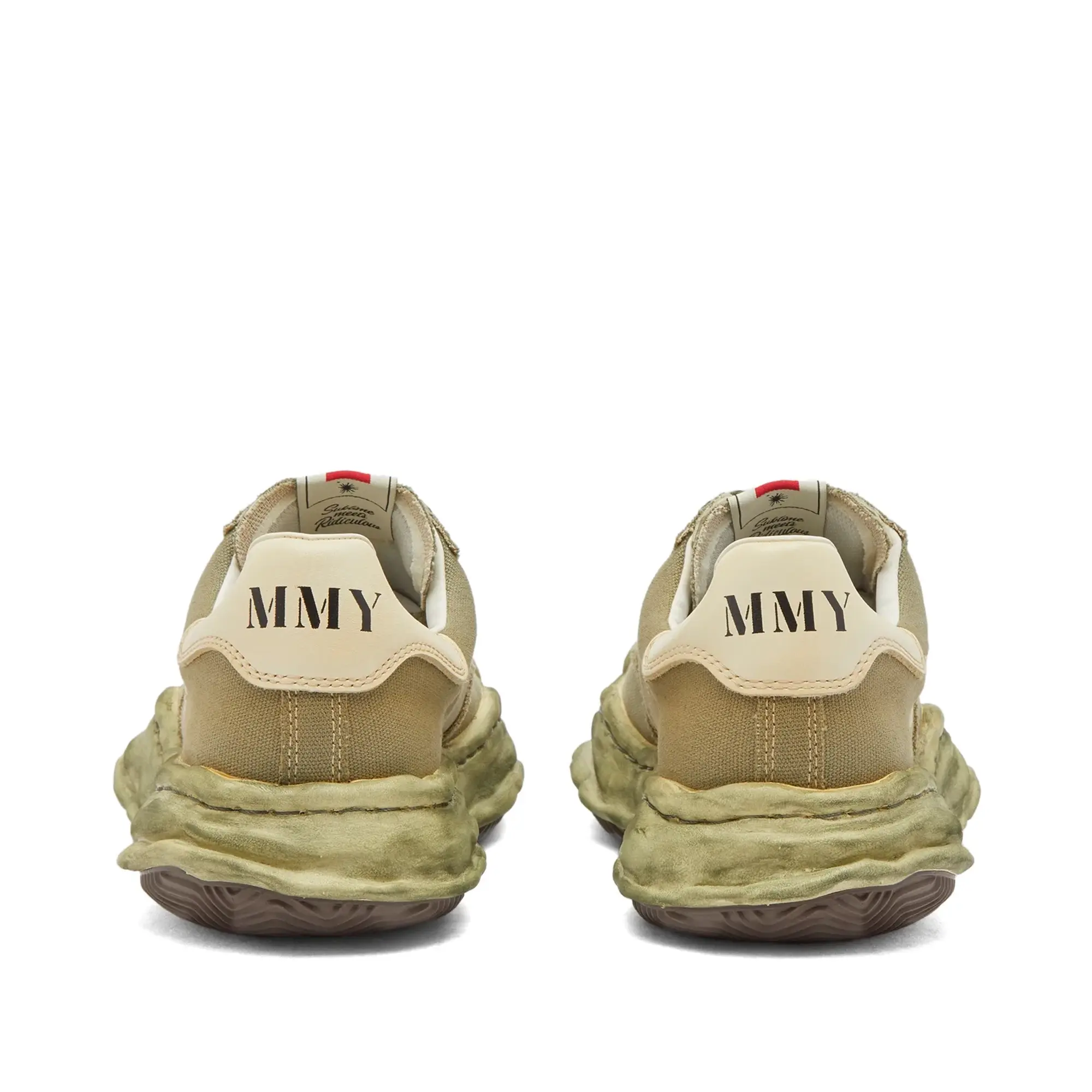 Maison MIHARA YASUHIRO Men's Blakey Low Original Sole Canvas Sneak Khaki