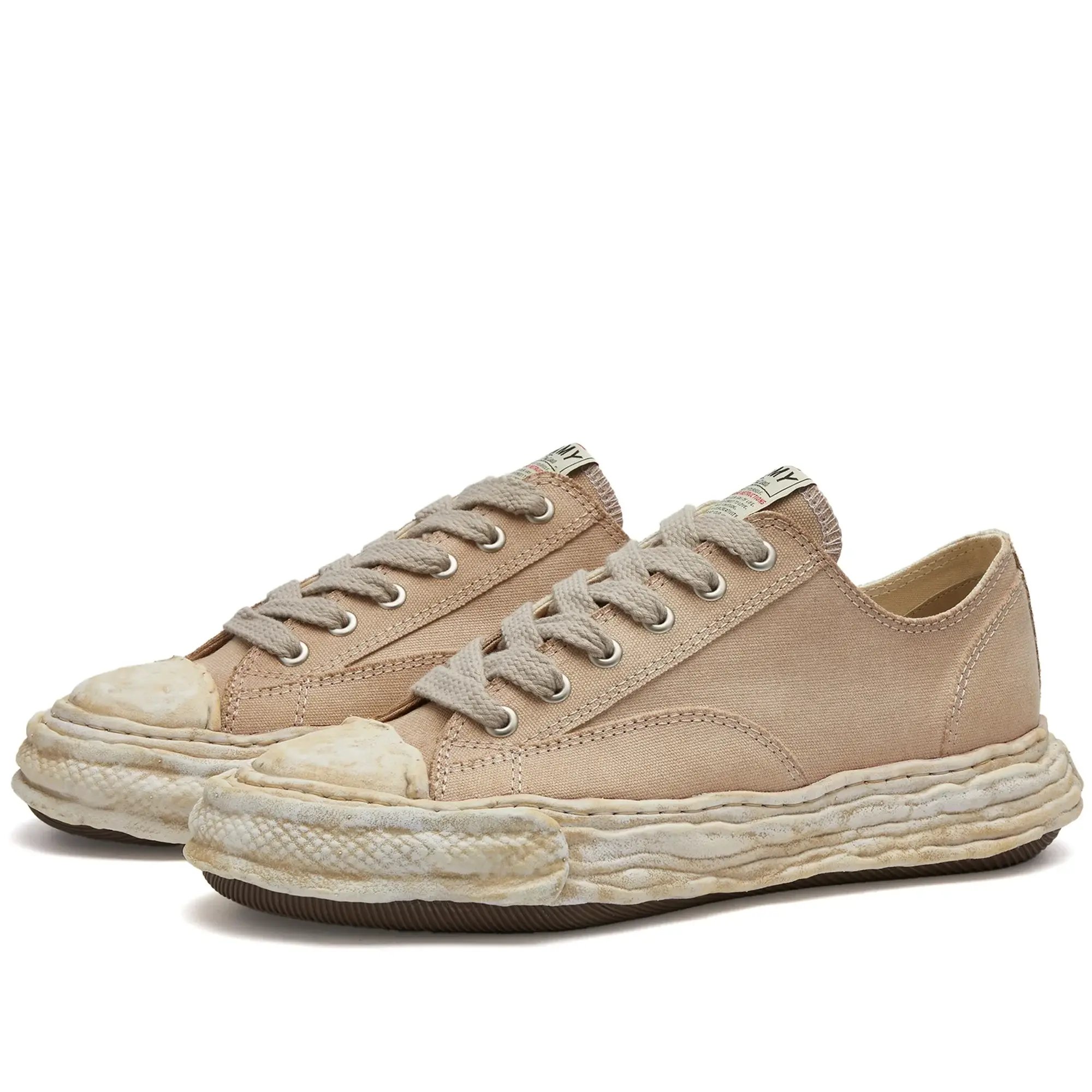 Maison MIHARA YASUHIRO Men's Peterson Original Sole Low Dyed Canva Brown