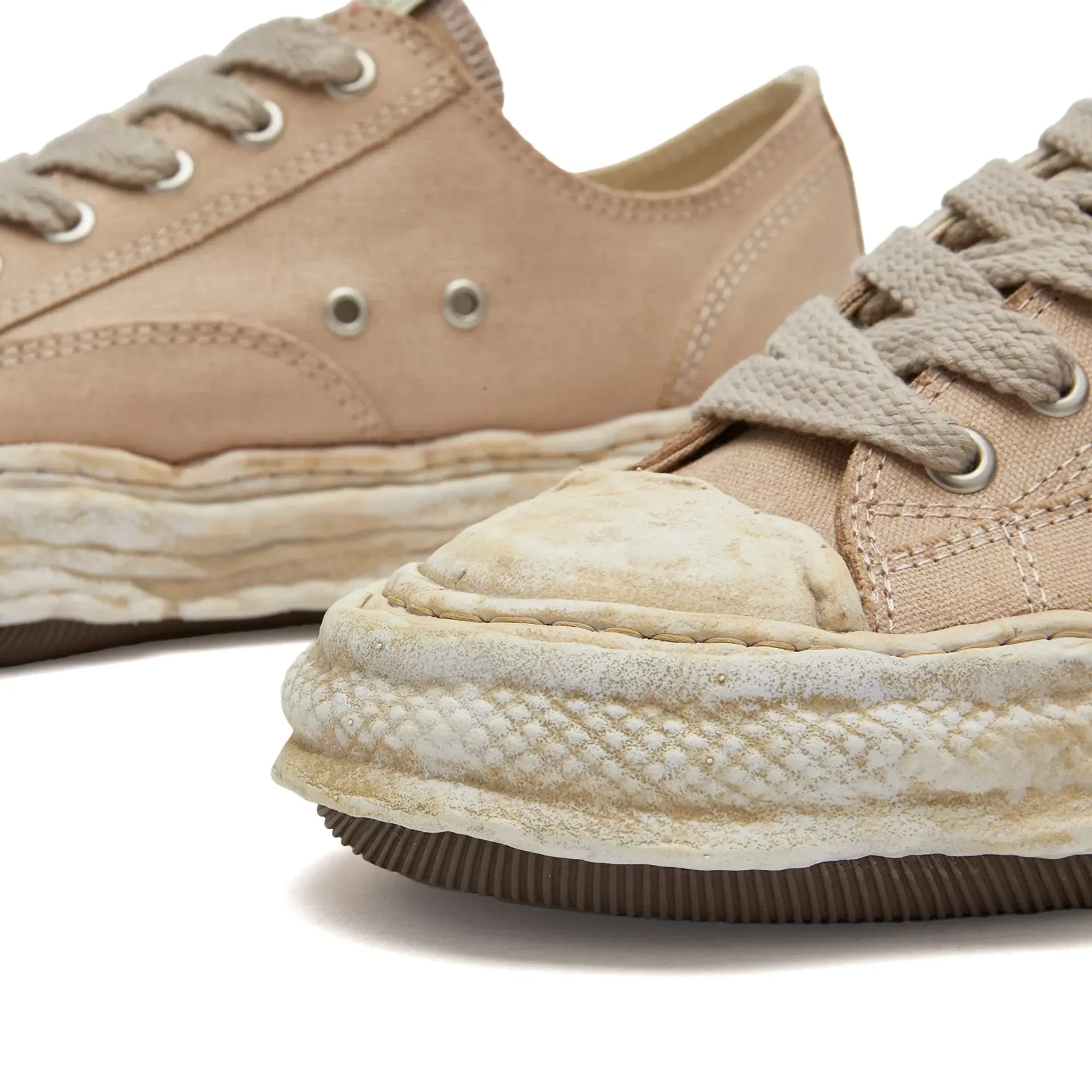Maison MIHARA YASUHIRO Men's Peterson Original Sole Low Dyed Canva Brown