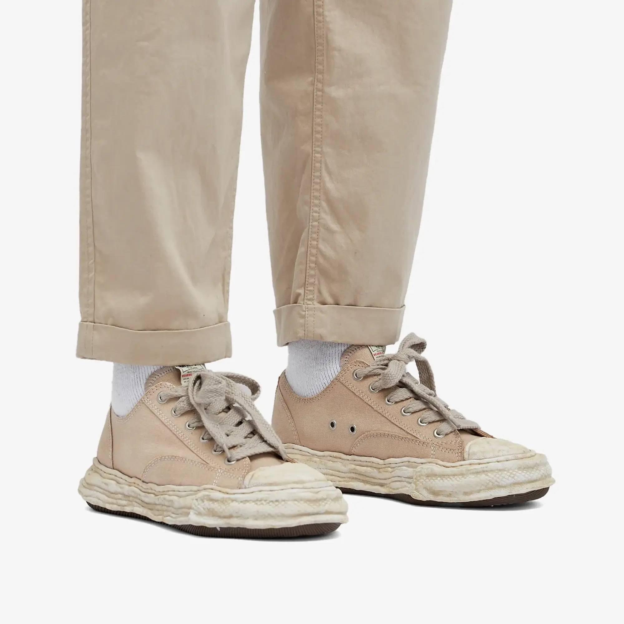 Maison MIHARA YASUHIRO Men's Peterson Original Sole Low Dyed Canva Brown