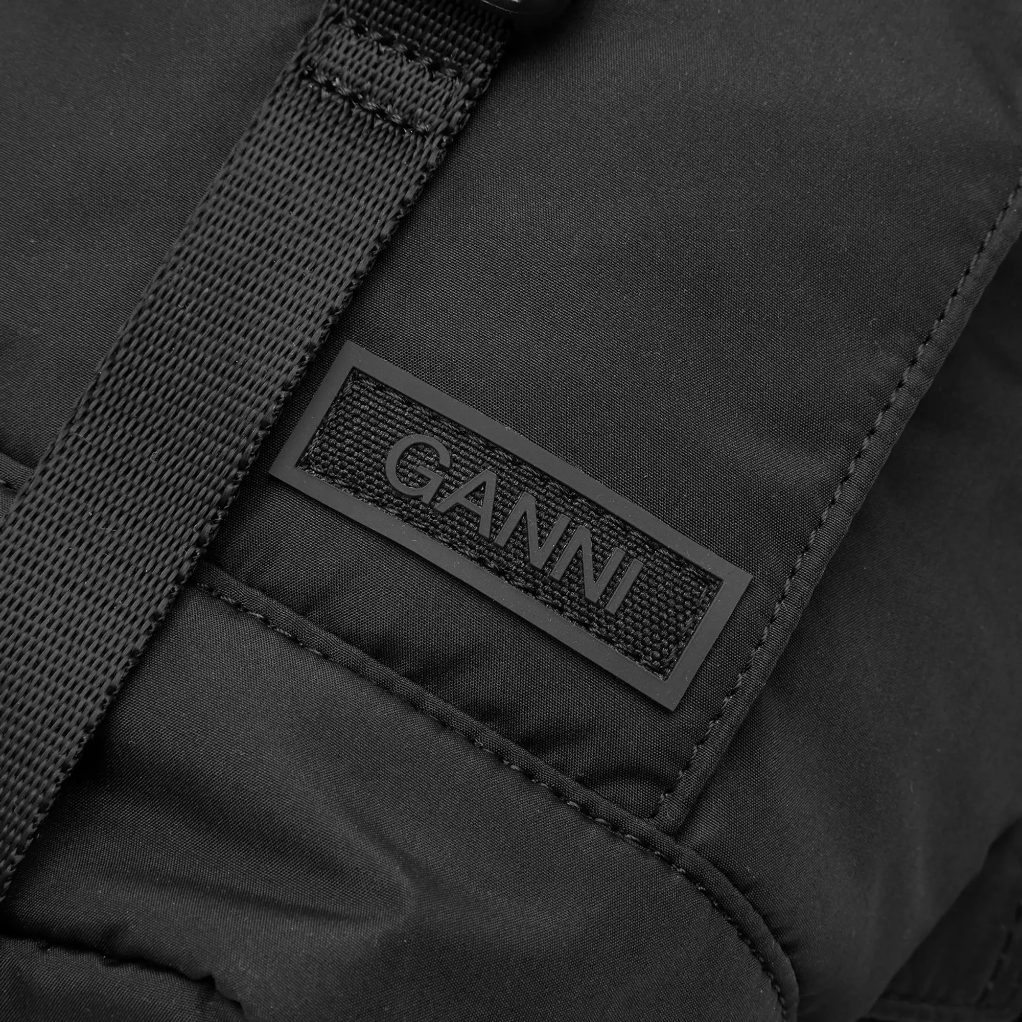 Ganni Recycled Tech Backpack Women Backpacks Black
