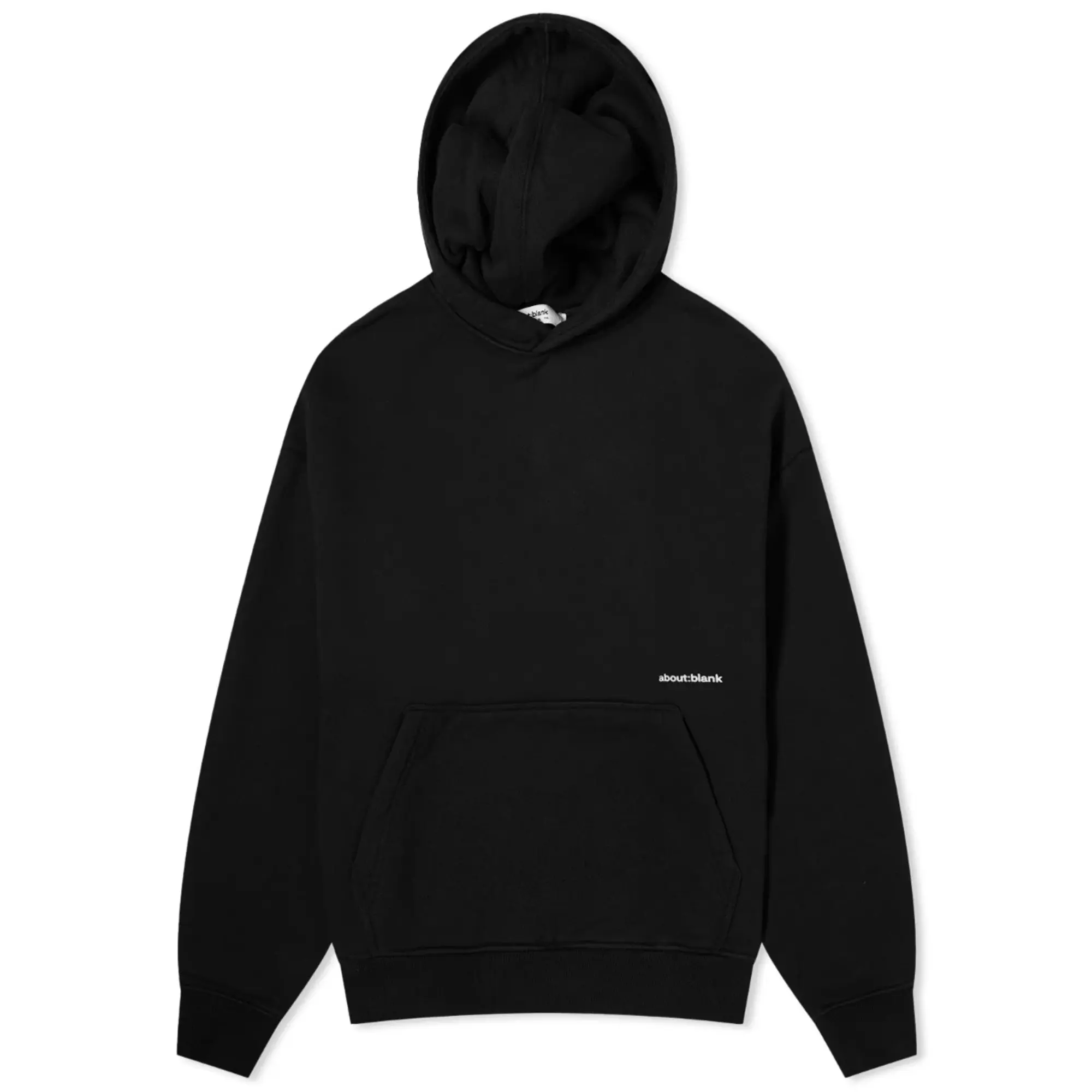 about:blank Men's Box Logo Hoodie Black/Ecru
