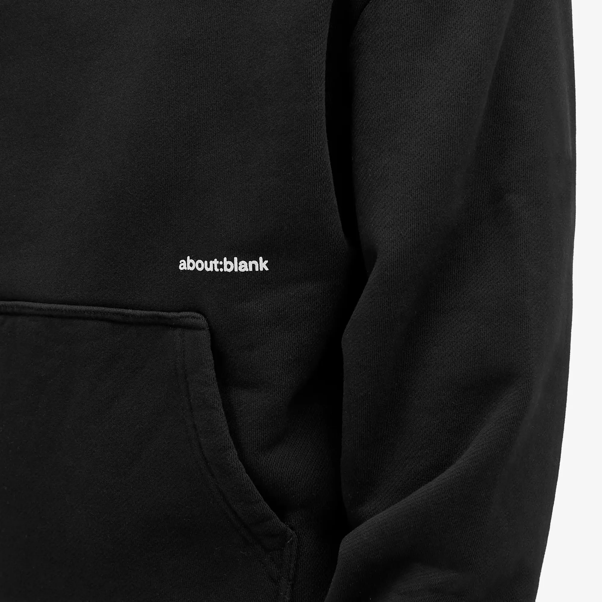 about:blank Men's Box Logo Hoodie Black/Ecru
