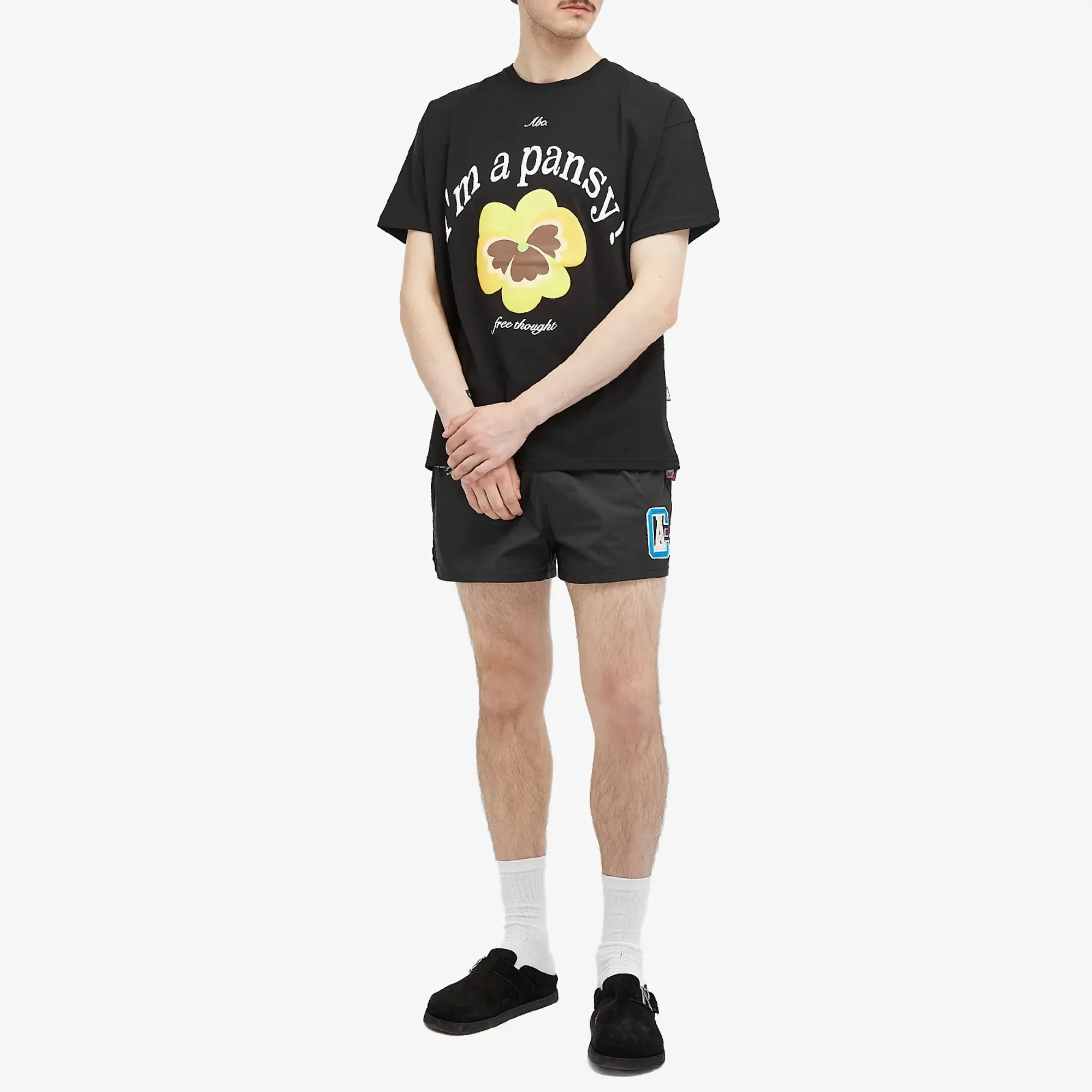 Advisory Board Crystals Men's Pansy T-Shirt Black