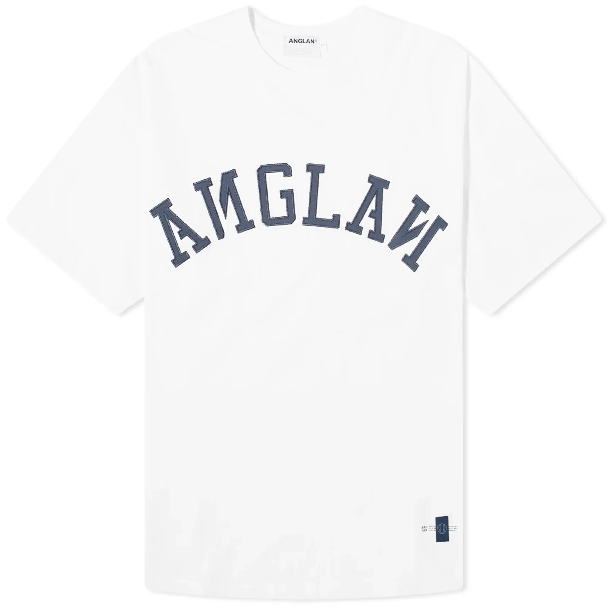 Anglan Men's Applique Logo T-Shirt White