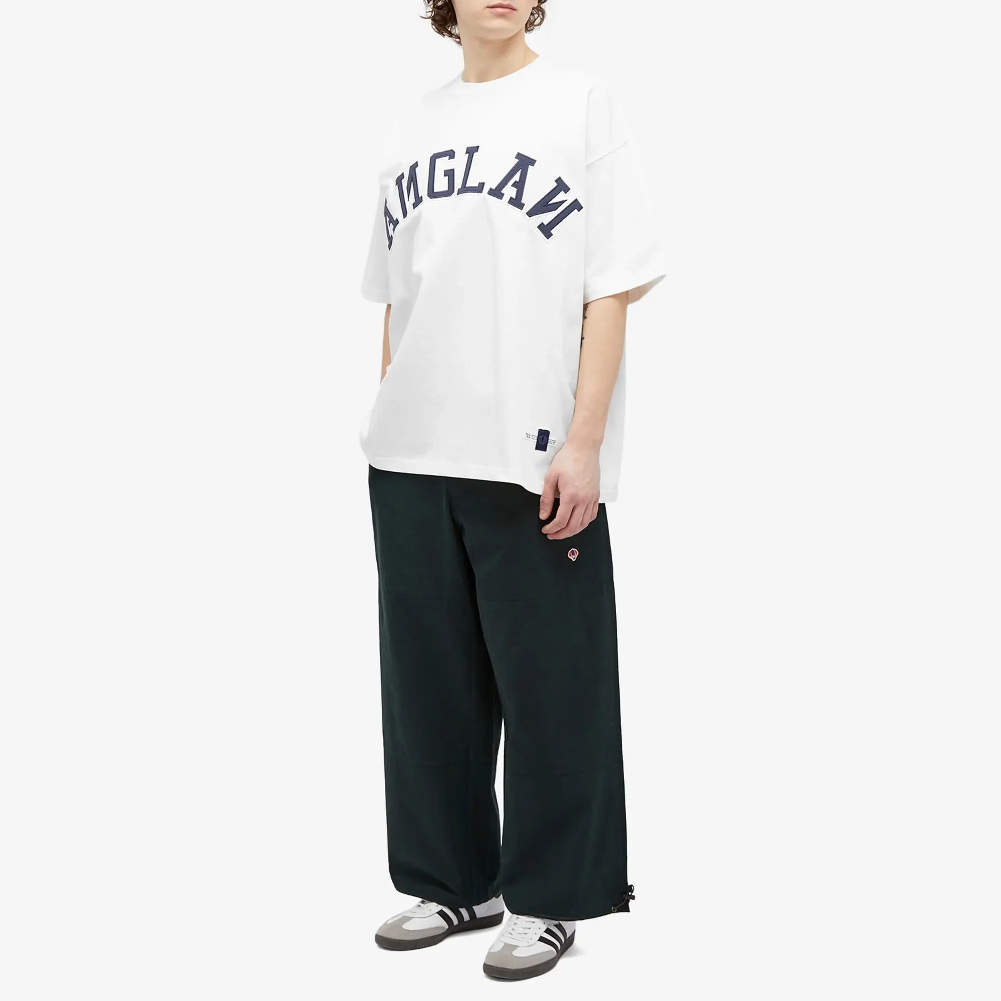 Anglan Men's Applique Logo T-Shirt White