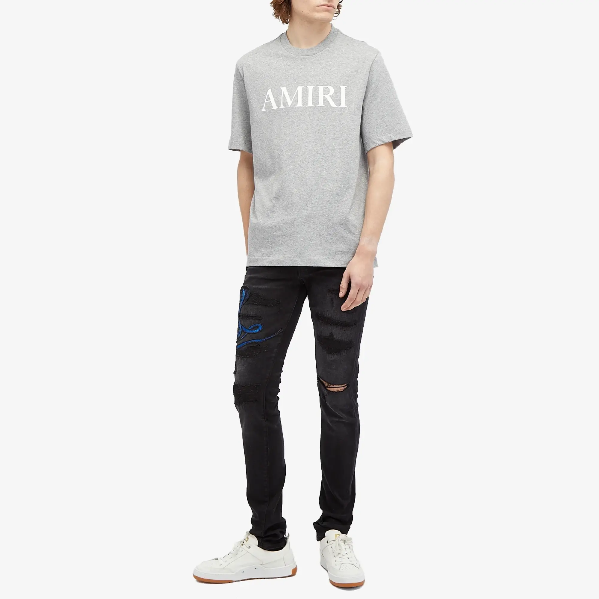 AMIRI Men's Core Logo T-Shirt Grey