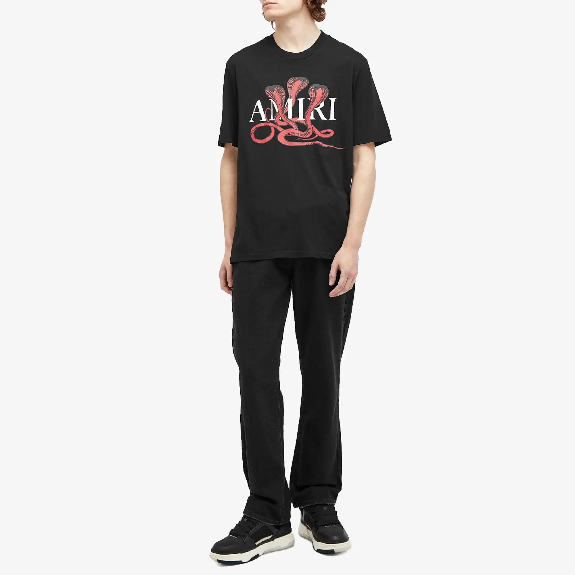 AMIRI Men's CNY Snake T-Shirt Black/Red