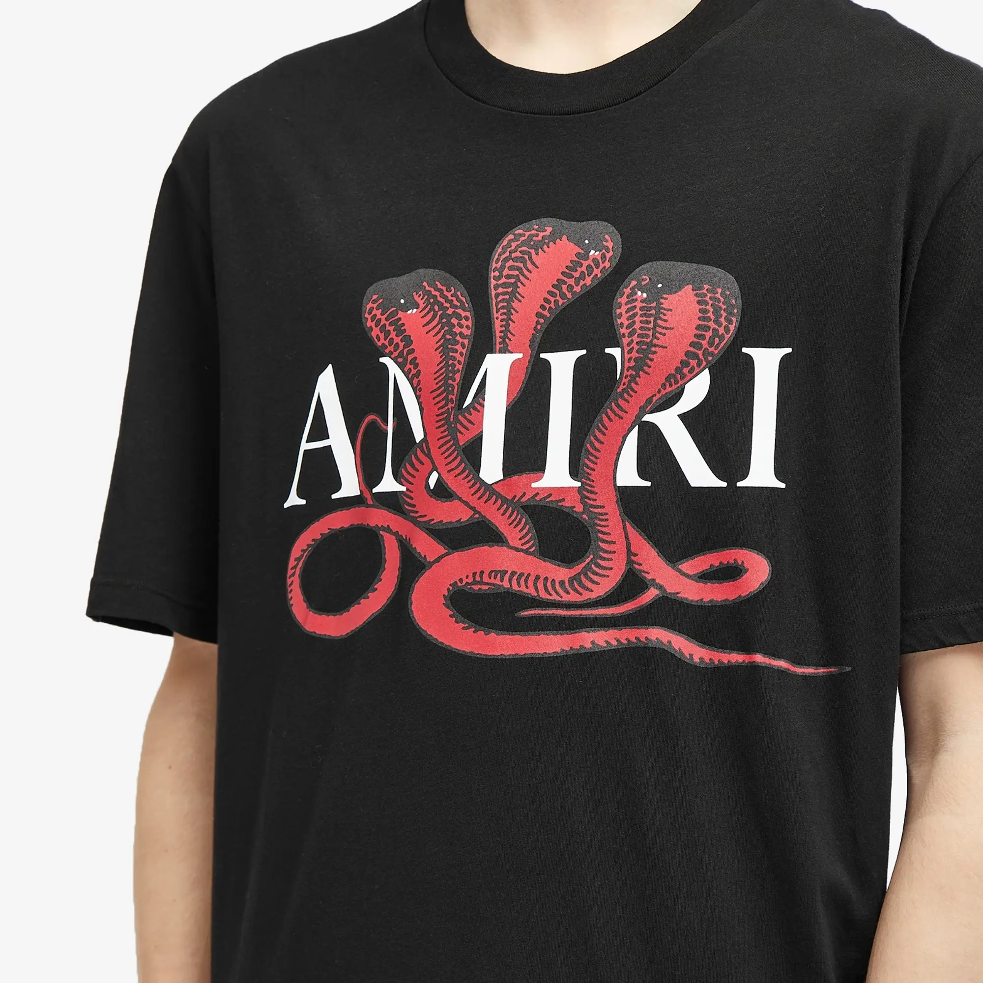AMIRI Men's CNY Snake T-Shirt Black/Red