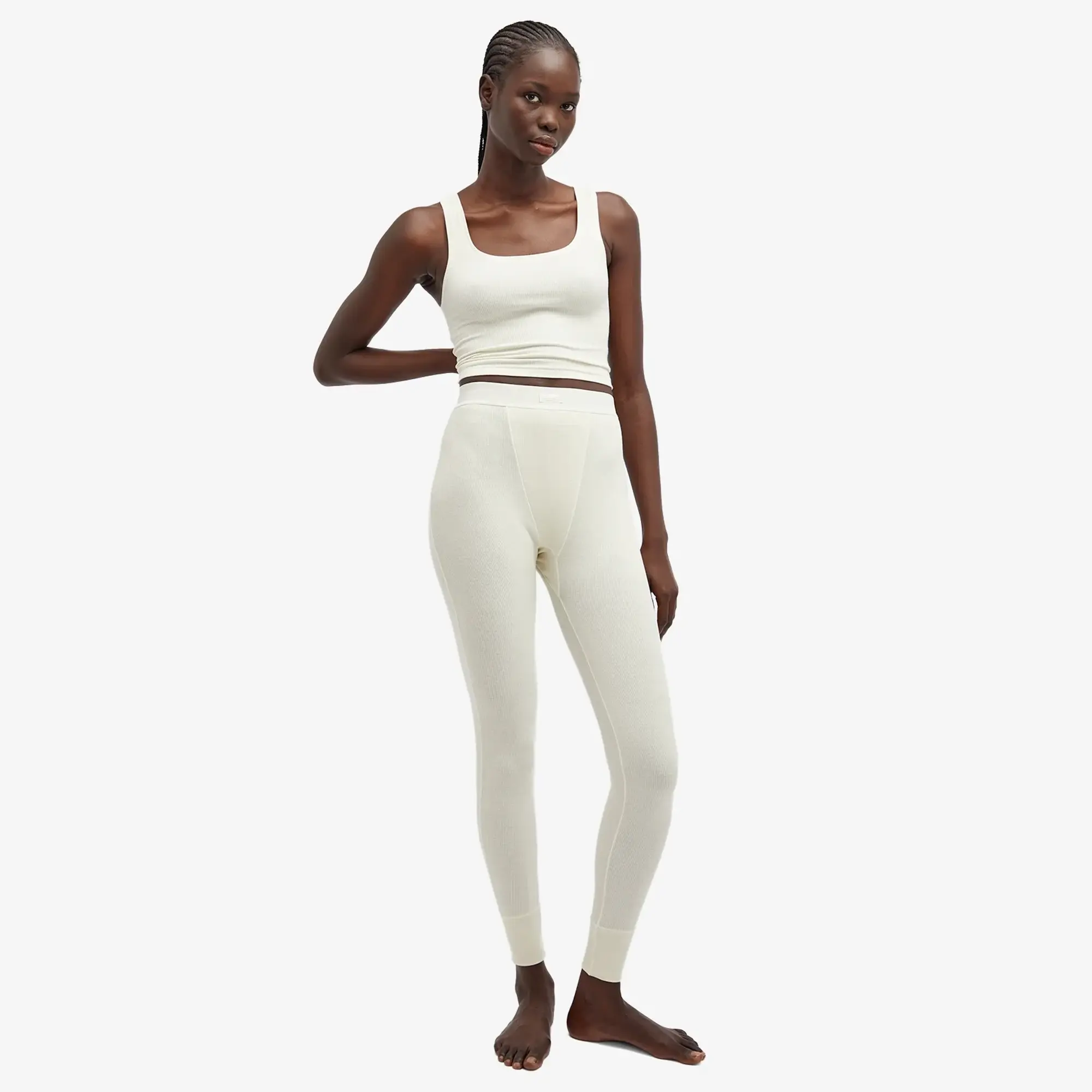 SKIMS Women's Cotton Rib Legging Bone