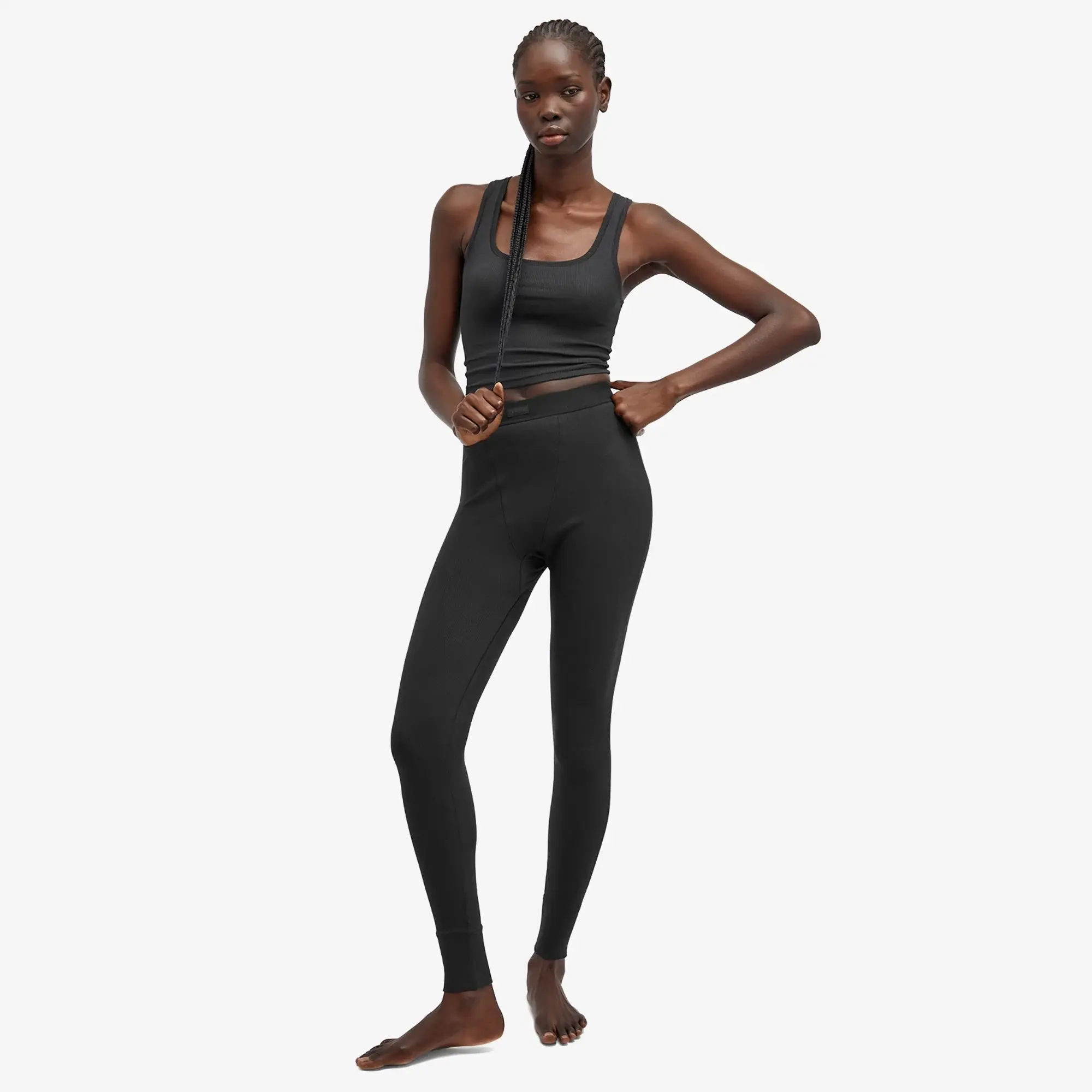 SKIMS Women's Cotton Rib Legging Soot