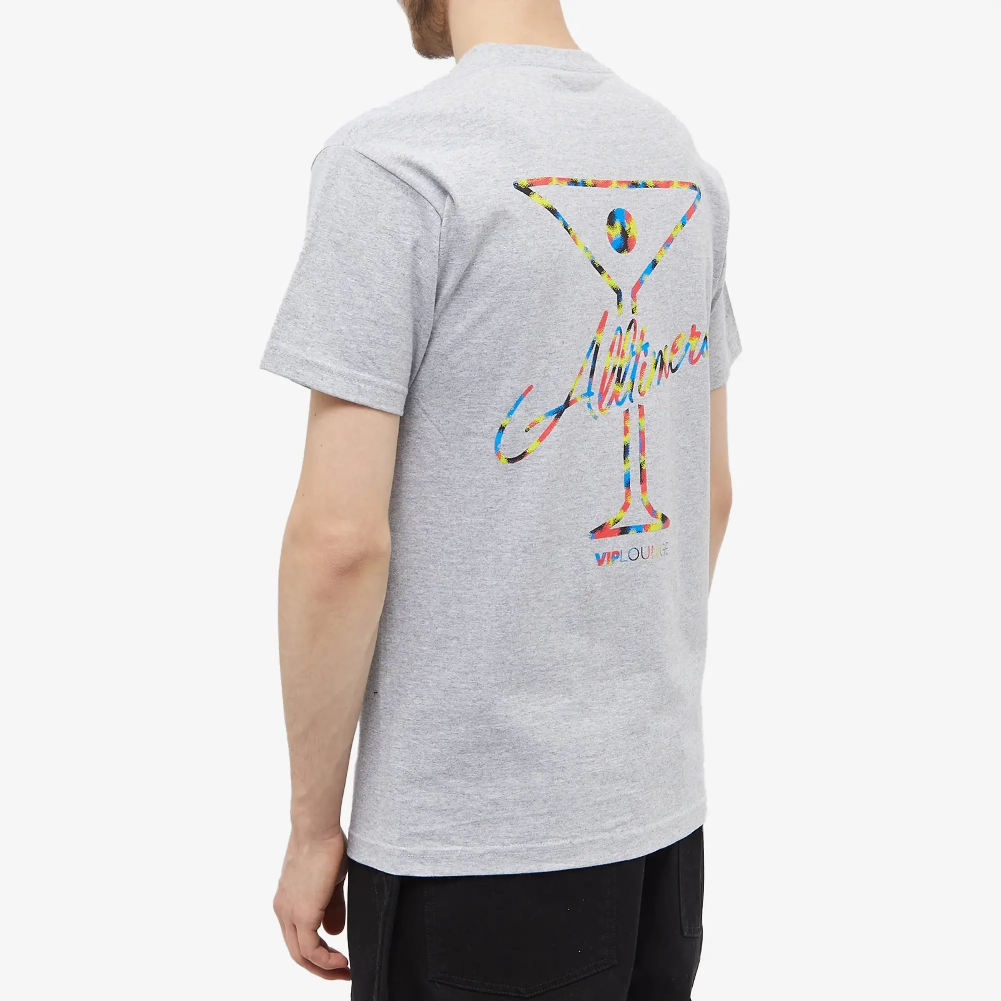 Alltimers Men's Techno Camo League Player T-Shirt Heather Grey