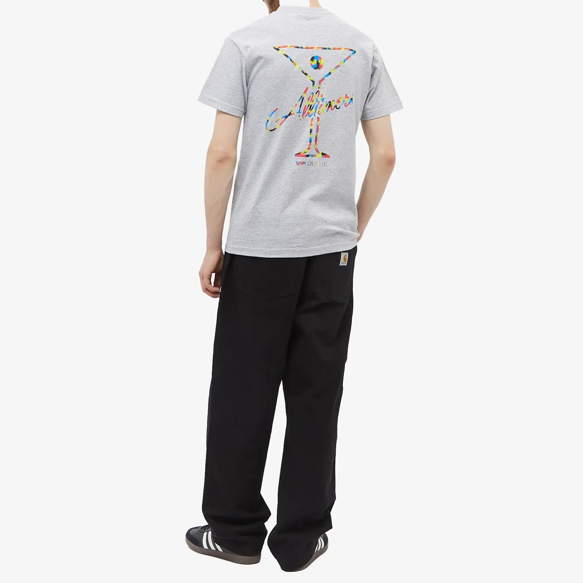 Alltimers Men's Techno Camo League Player T-Shirt Heather Grey