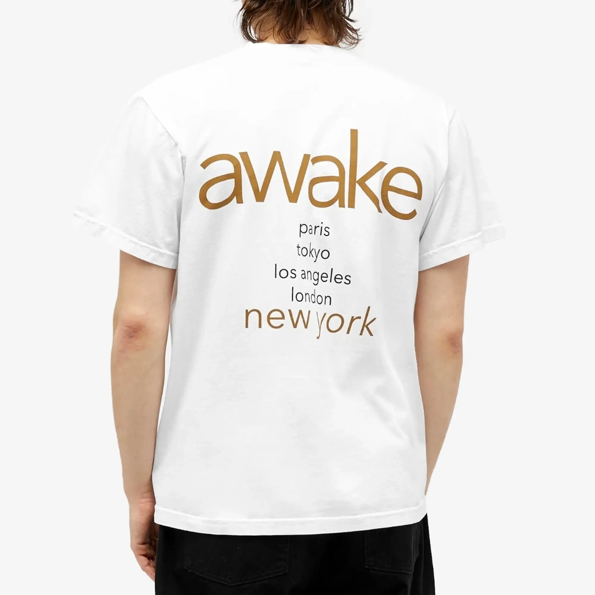 Awake NY Awake City Tee Men Shortsleeves White