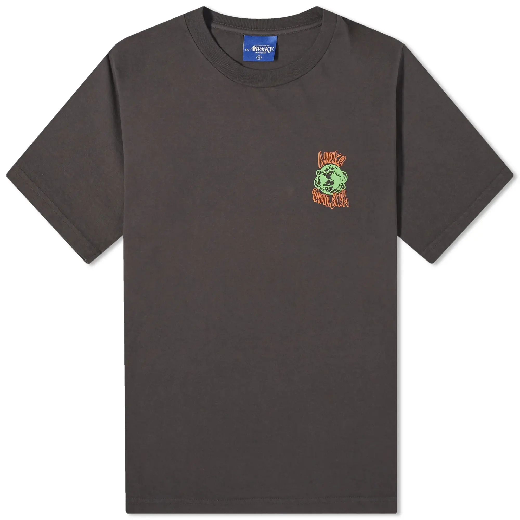 T-Shirt Awake Ny Crawford T-Shirt Washed Black Xxl
