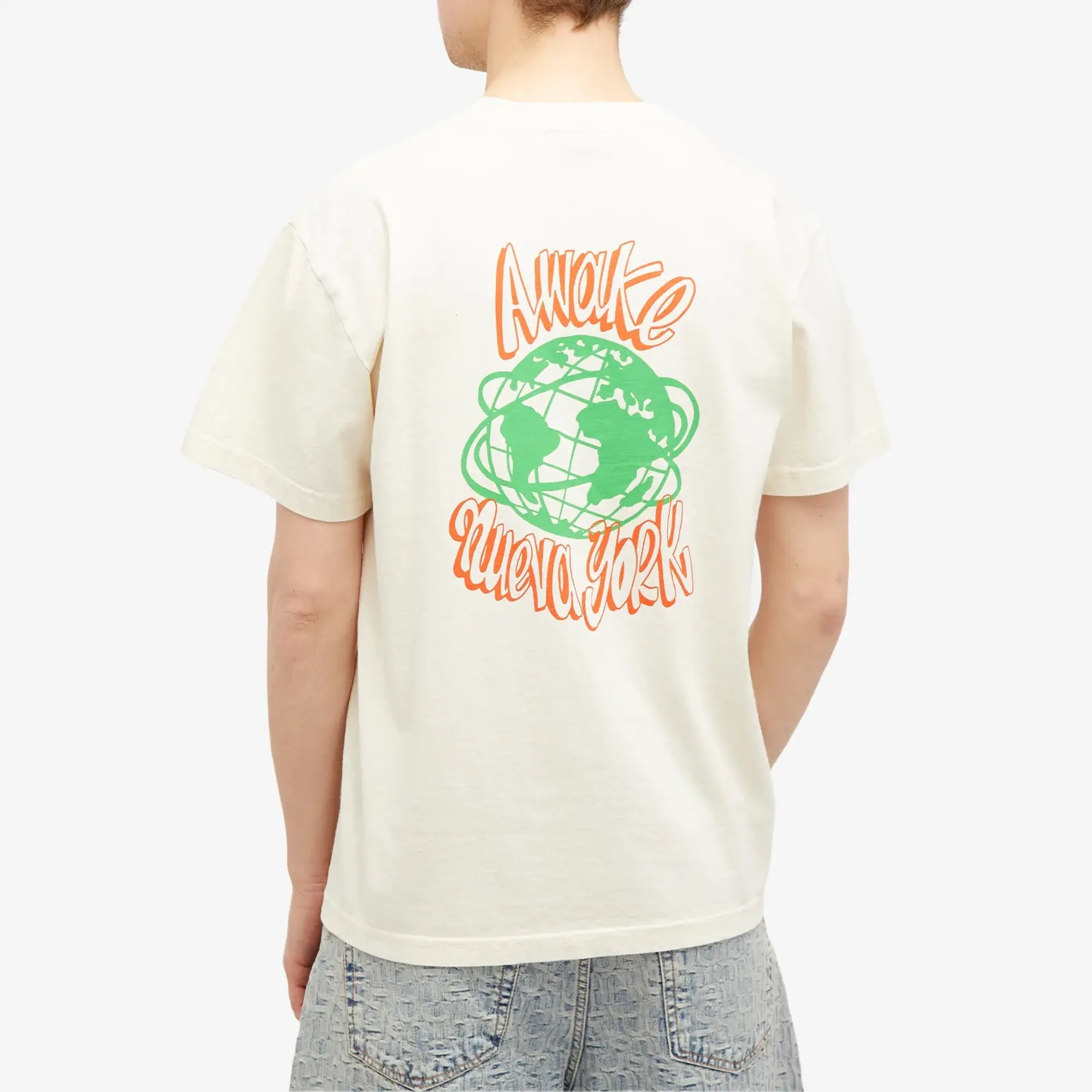 Awake NY Awake Crawford T Shirt Men Shortsleeves White