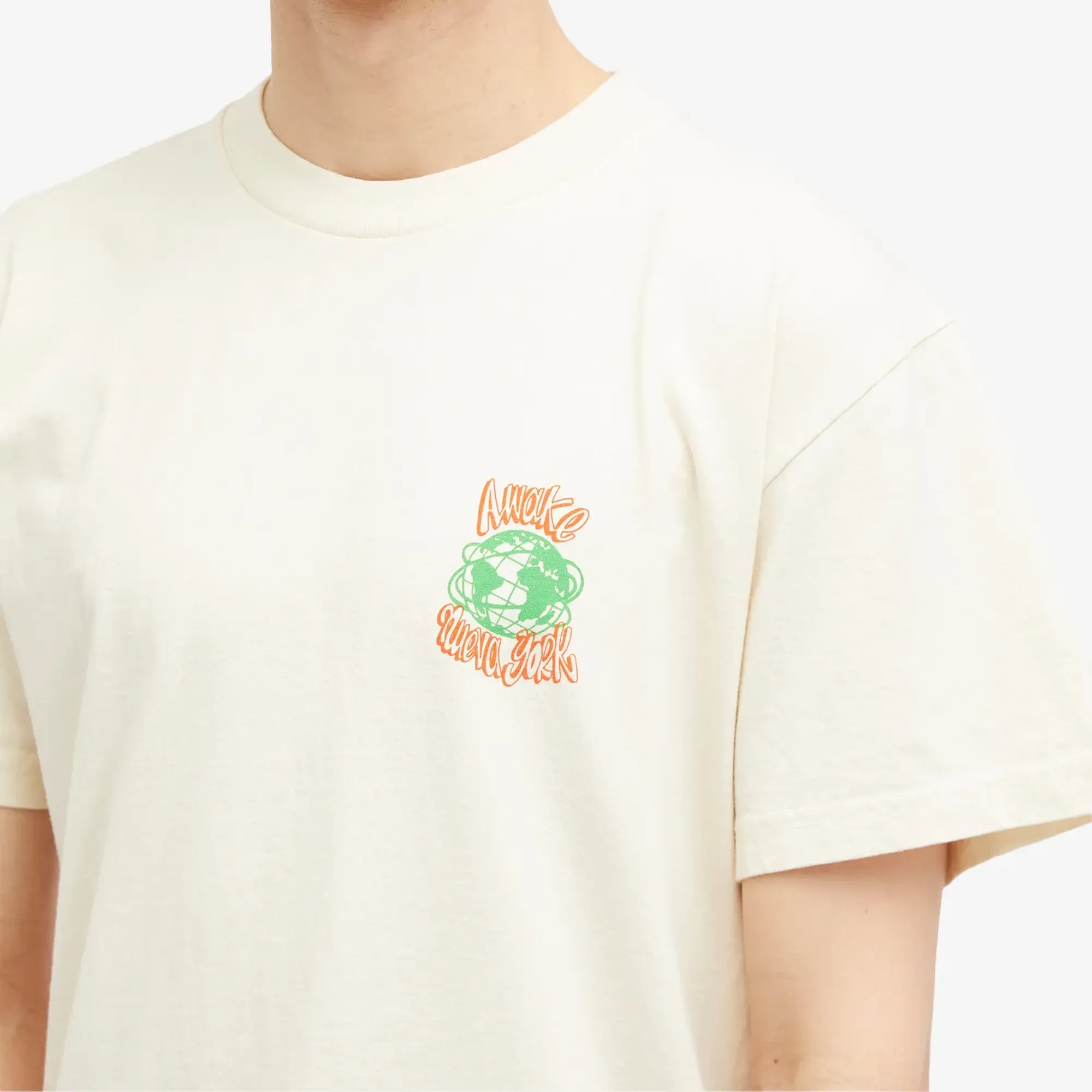 Awake NY Awake Crawford T Shirt Men Shortsleeves White