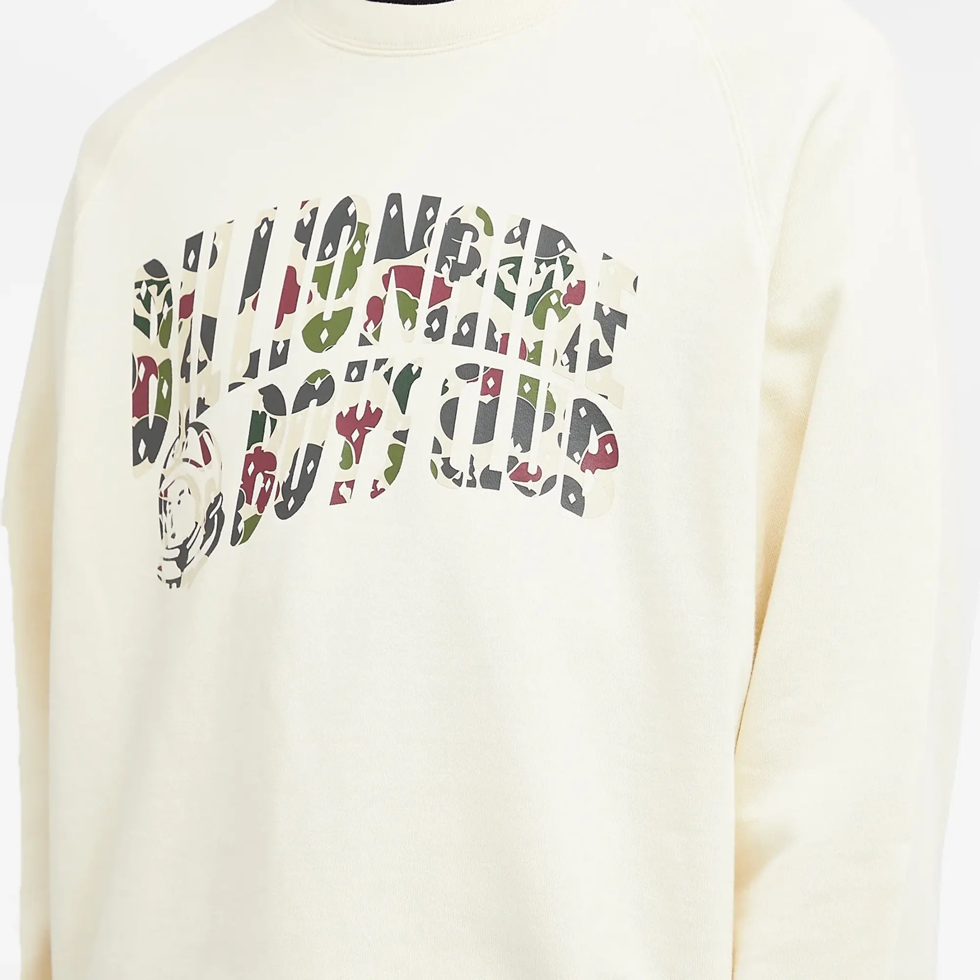 Billionaire Boys Club Men's Duck Camo Arch Logo Crew Sweat Cream