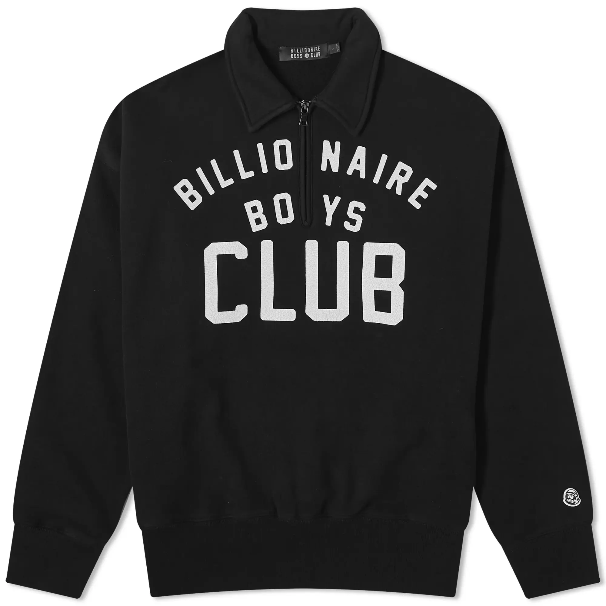 Billionaire Boys Club Men's Collared Half Zip Sweatshirt Black