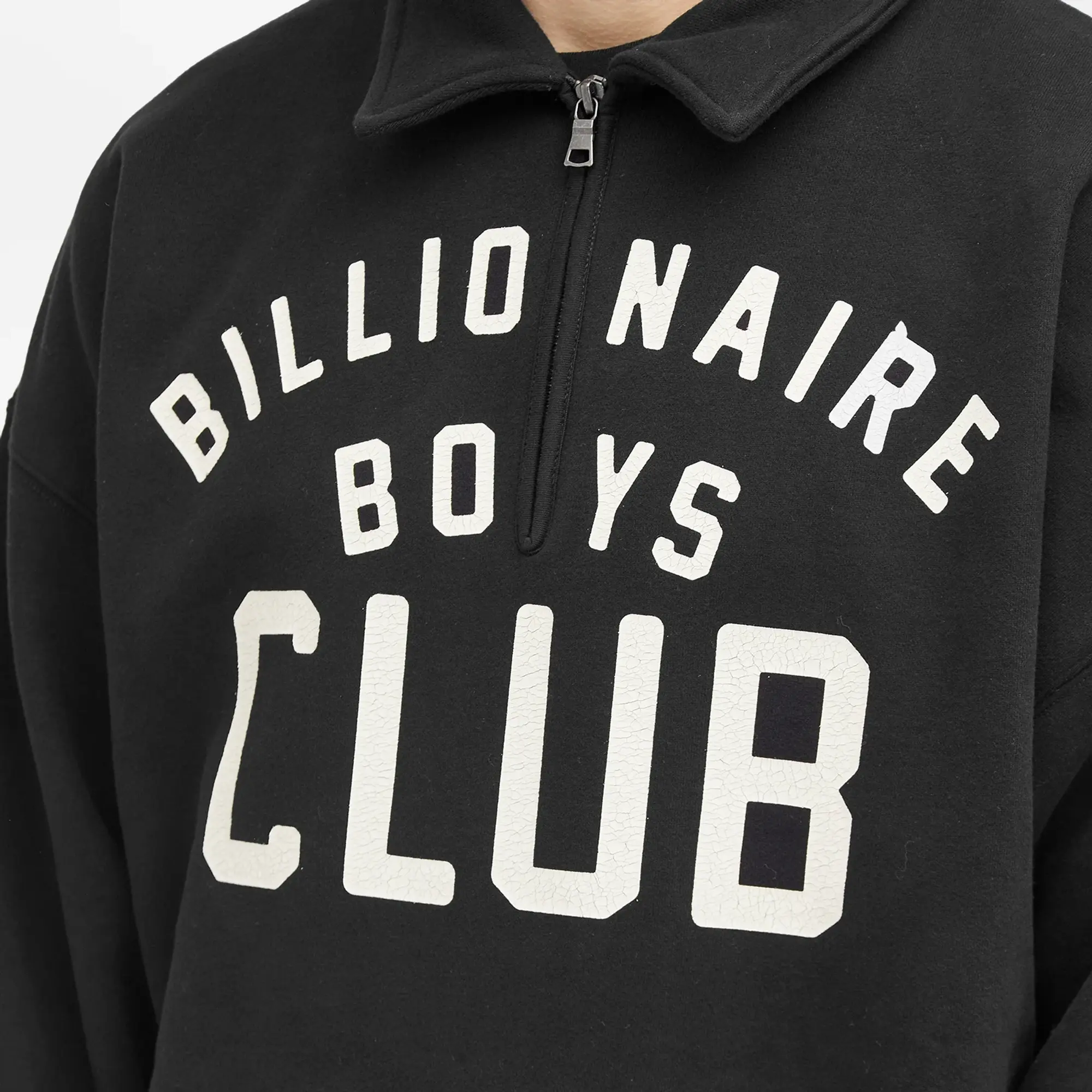 Billionaire Boys Club Men's Collared Half Zip Sweatshirt Black