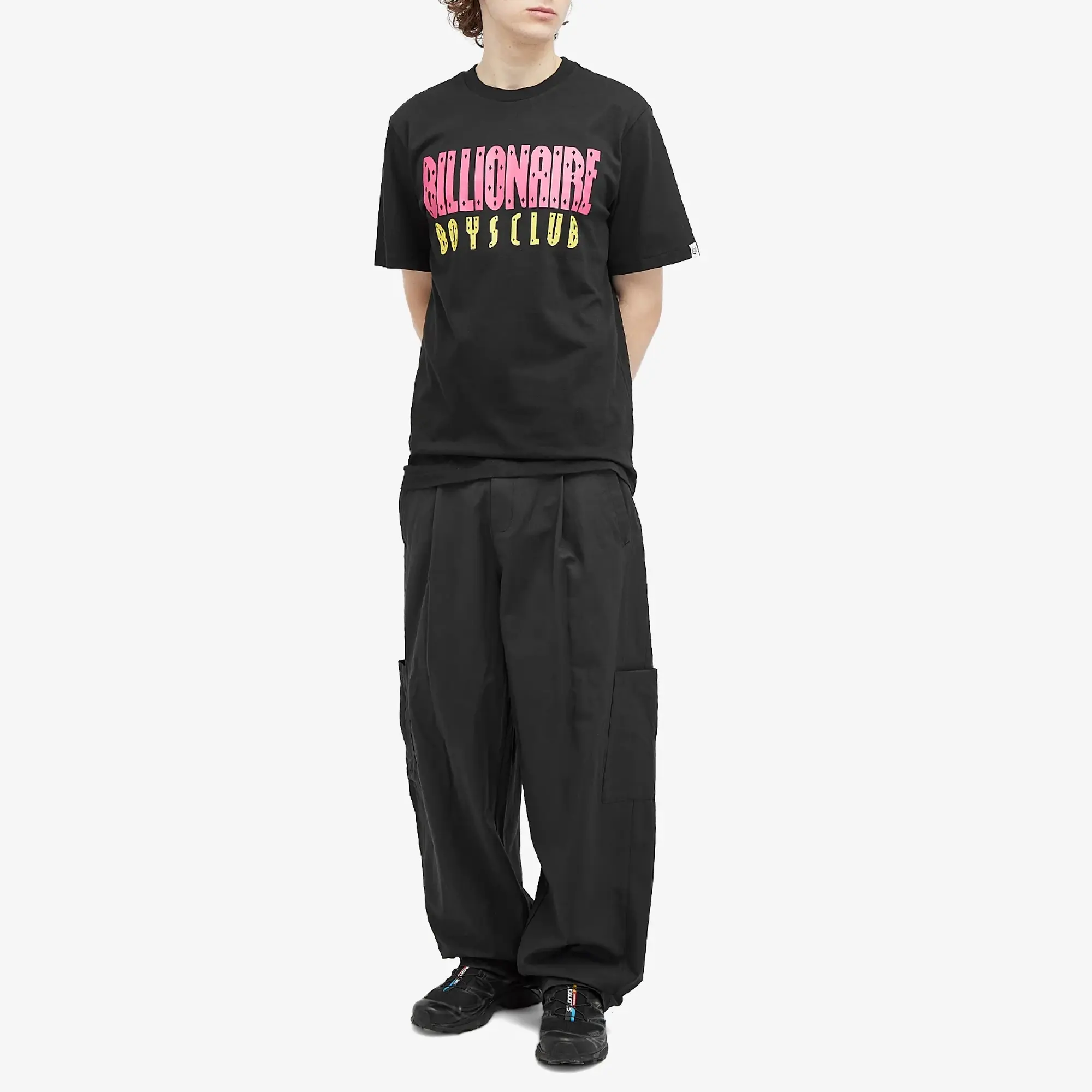 Billionaire Boys Club Men's Straight Logo T-Shirt Black