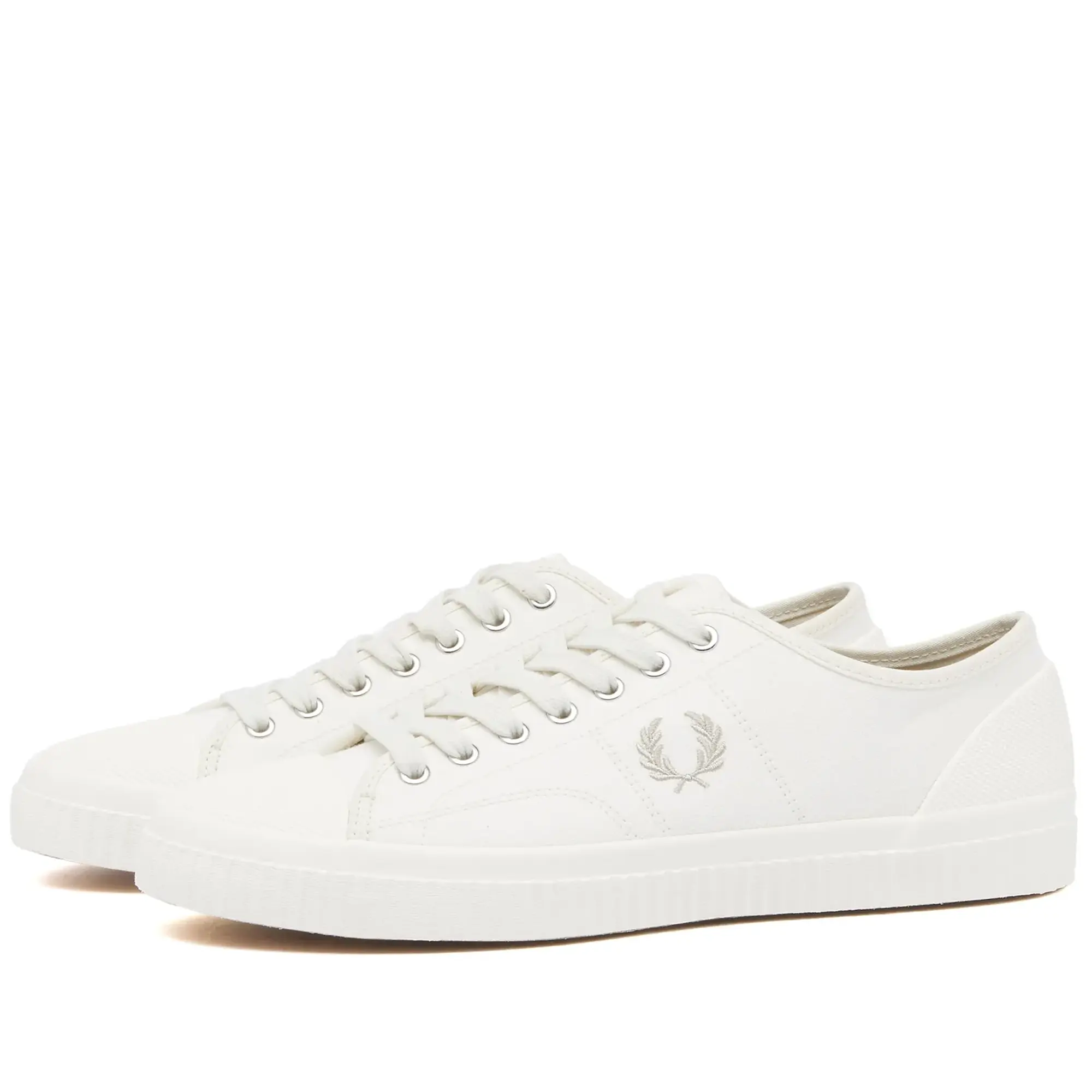 Fred Perry Hughes Low Canvas Trainer In White