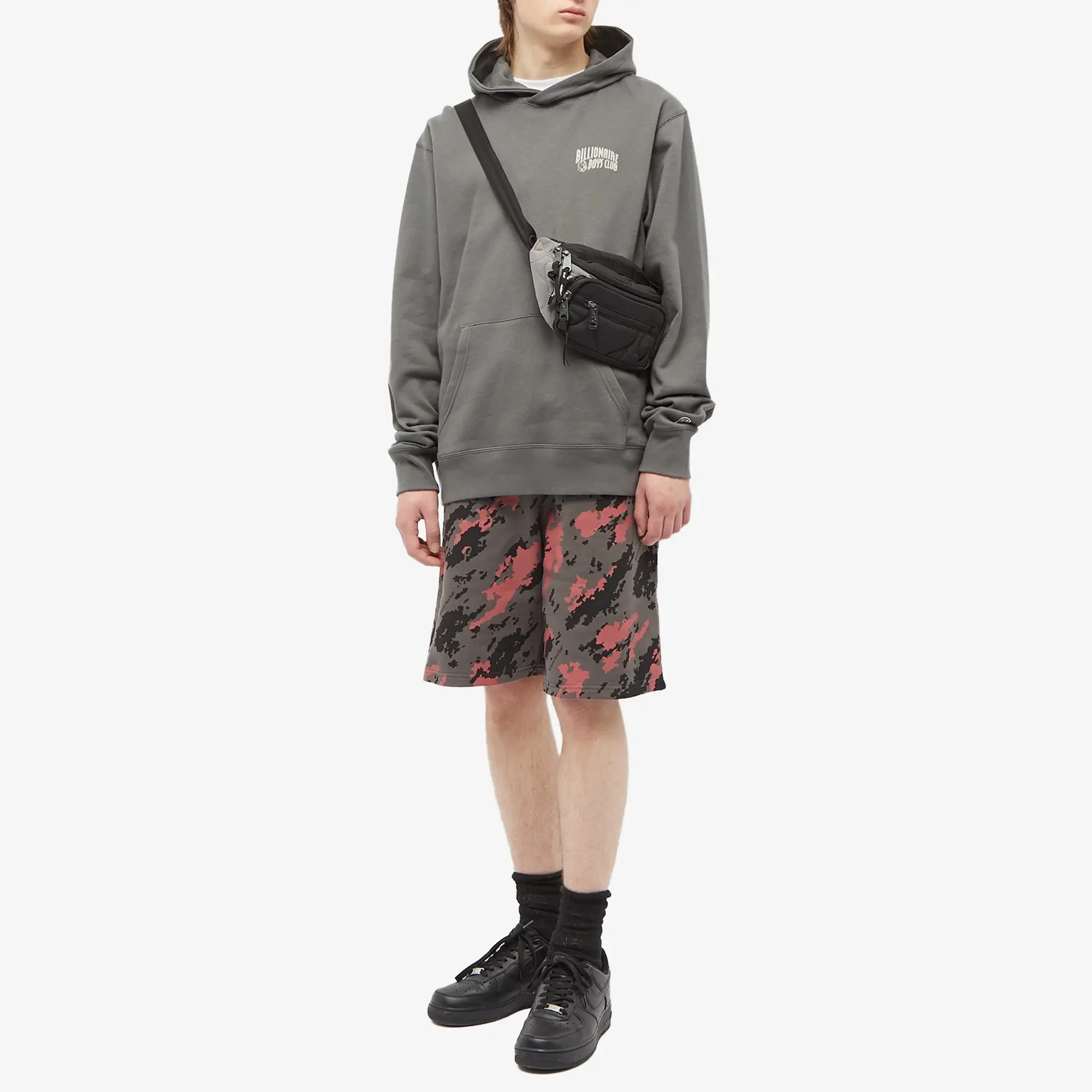 Billionaire Boys Club Men's Arch Logo Popover Hoodie Space Grey