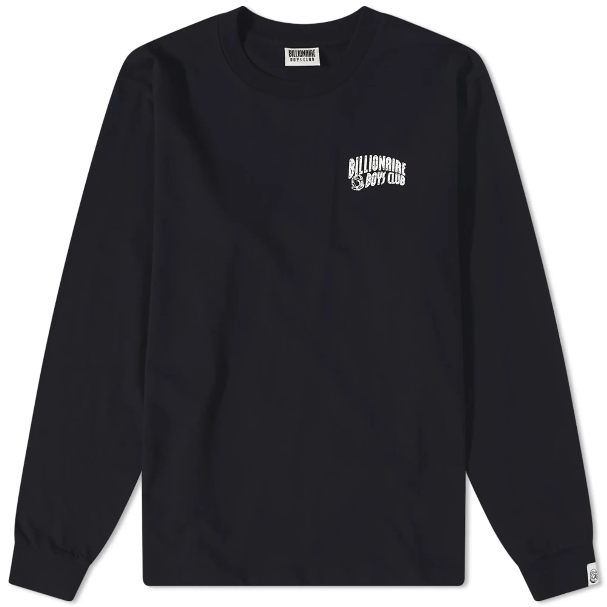 Billionaire Boys Club Men's Long Sleeve Small Arch Logo T-Shirt Black