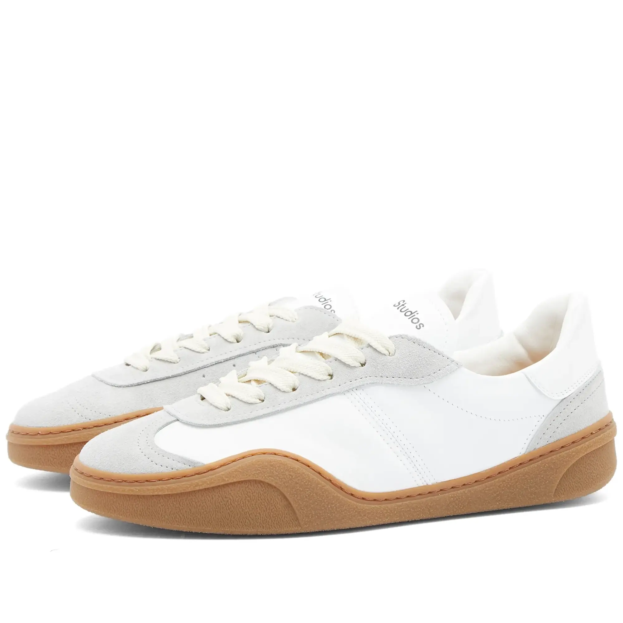 Acne Studios Men's Bars Sneakers White/Brown
