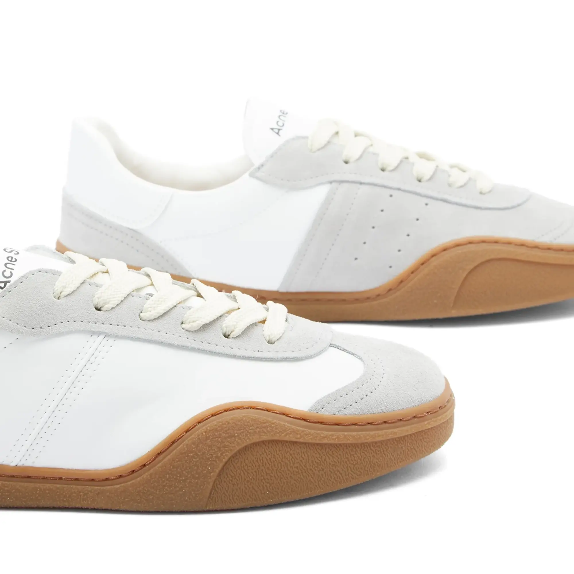 Acne Studios Men's Bars Sneakers White/Brown