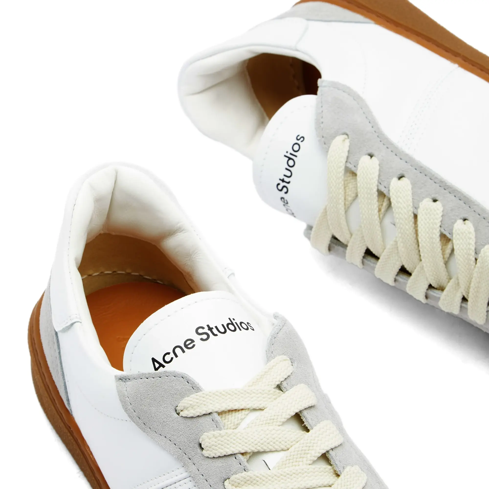 Acne Studios Men's Bars Sneakers White/Brown