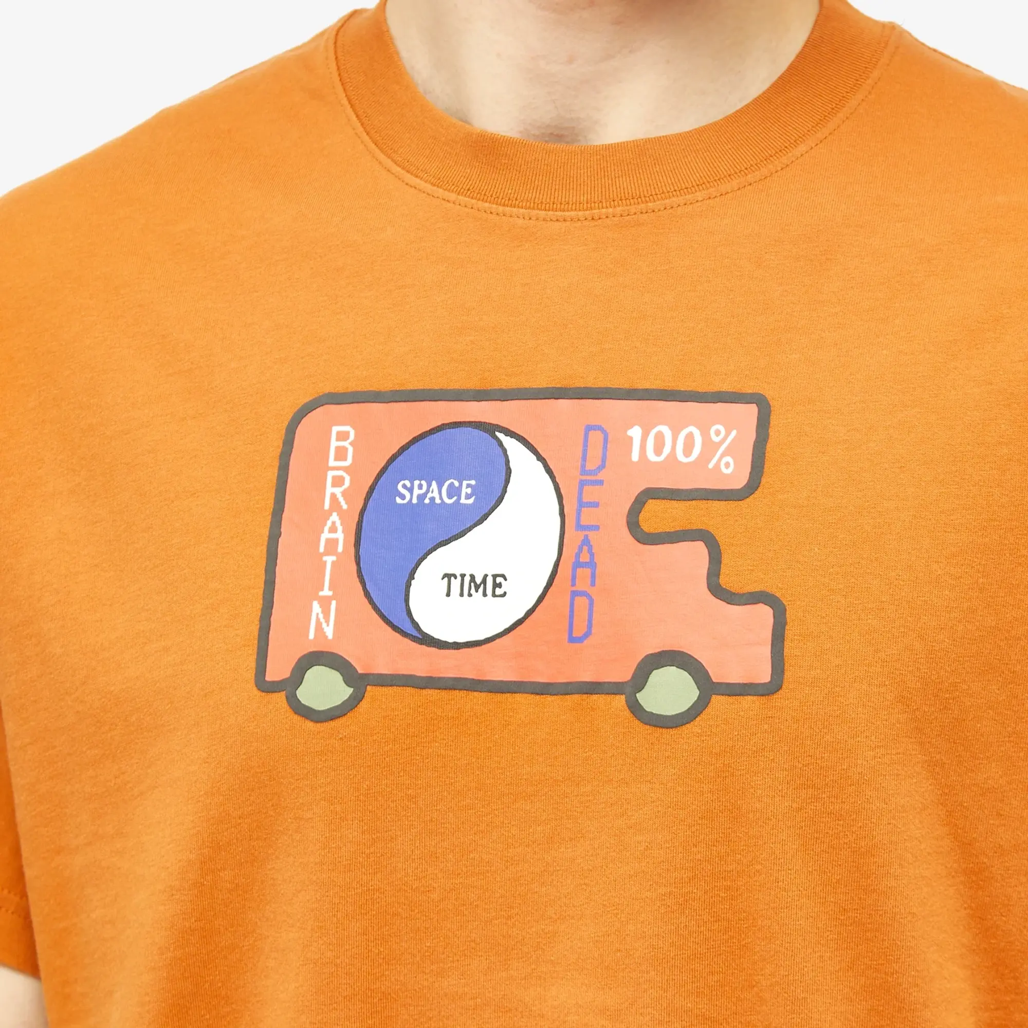 Brain Dead Men's Space Time T-Shirt Nutmeg