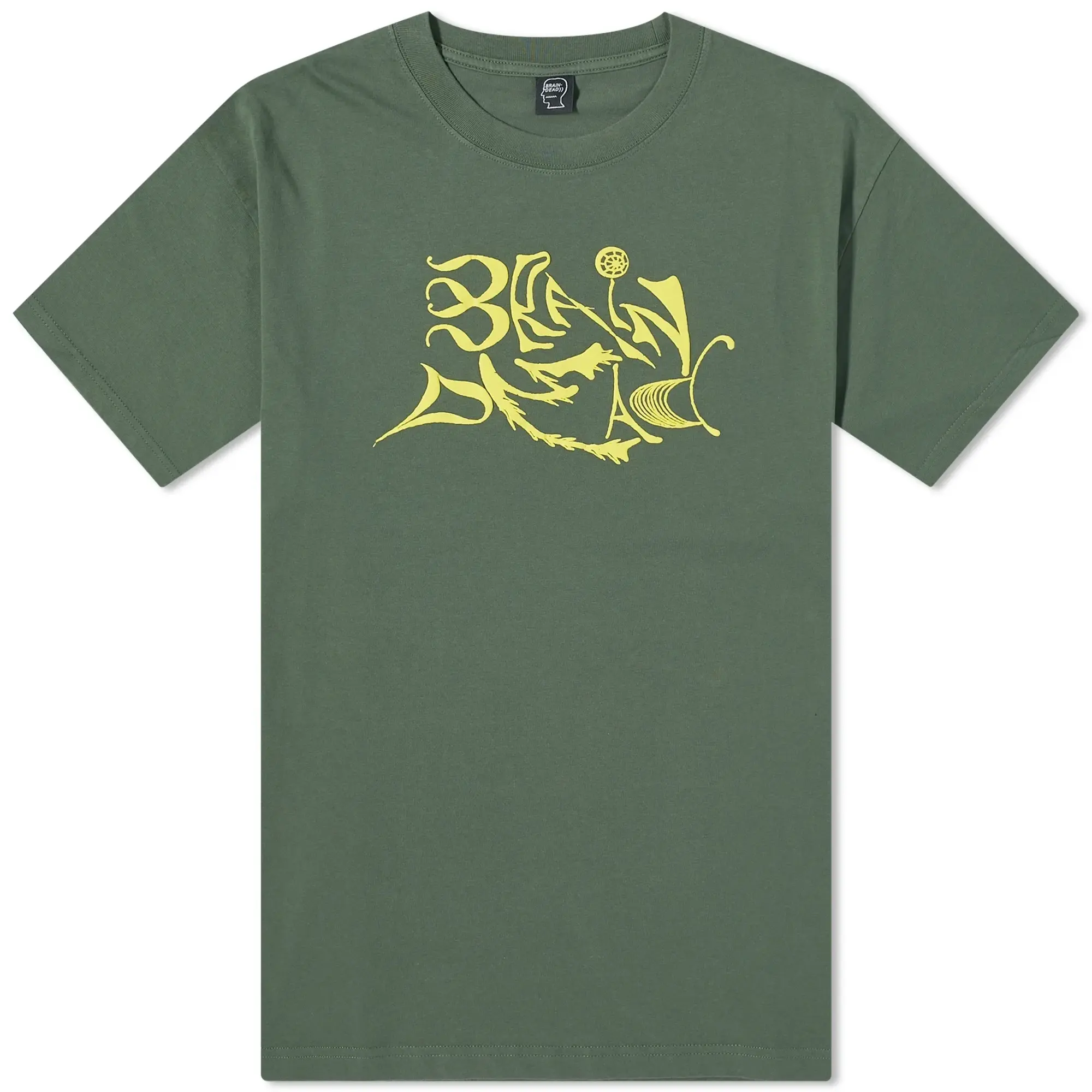 Brain Dead Men's New Age T-Shirt Green